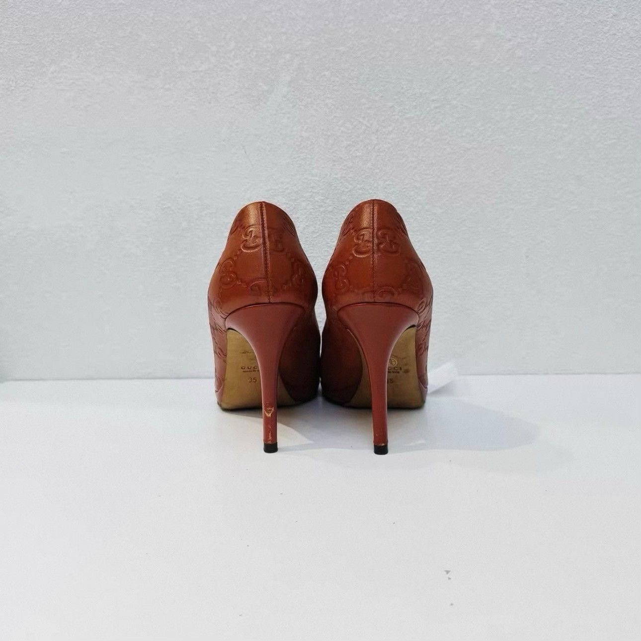 Gucci Gucci Horsebit peep-toe pumps Size US 5 / IT 35 - 3 Thumbnail