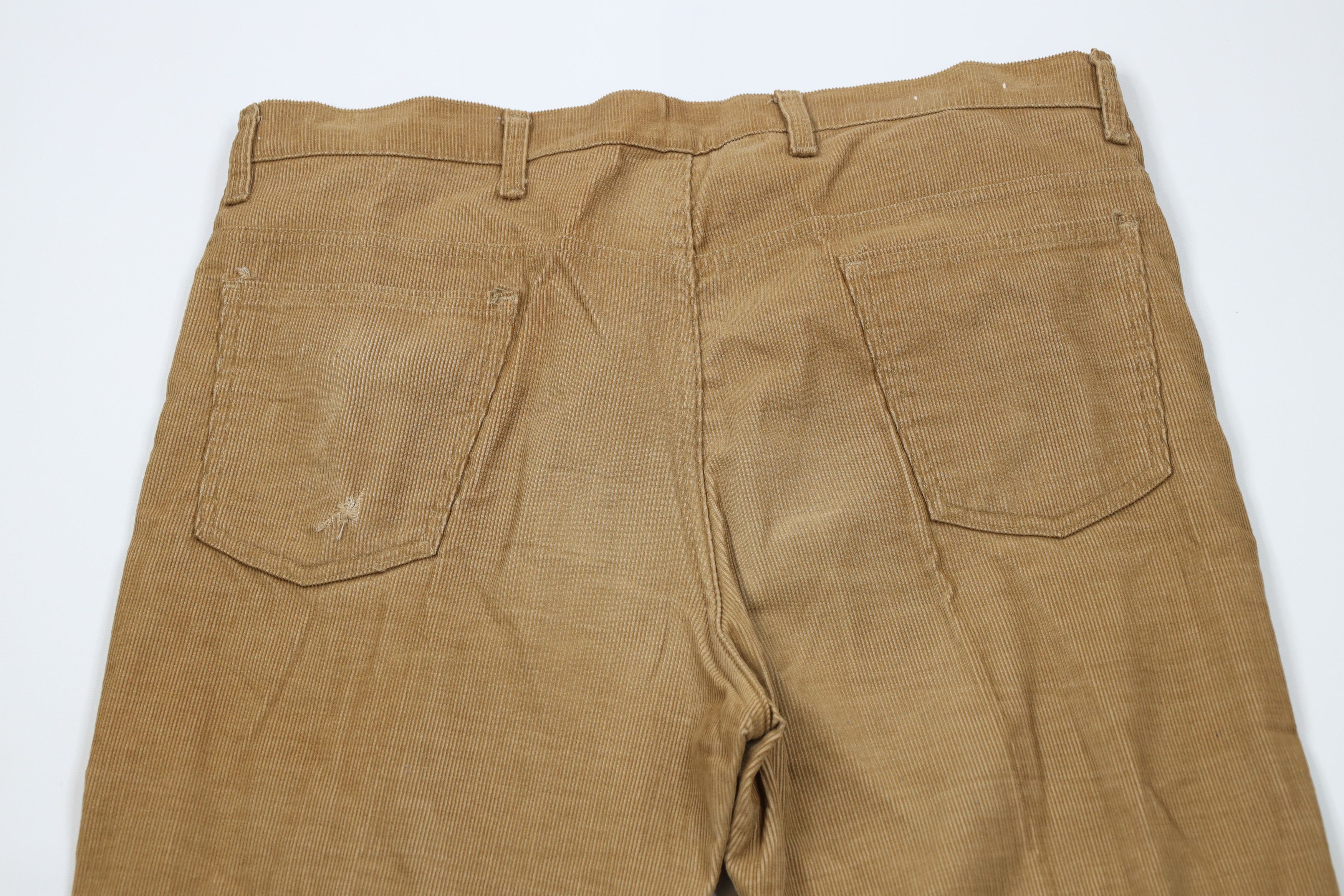 Vintage Vintage 70s Streetwear Wide Leg Corduroy Chino Pants USA Size US 38 / EU 54 - 11 Thumbnail