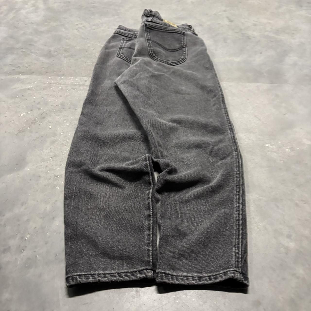 Japanese Brand × Vintage Crazy Vintage Y2K/2000s Faded Black Grunge Denim Jeans! Size US 30 / EU 46 - 4 Thumbnail