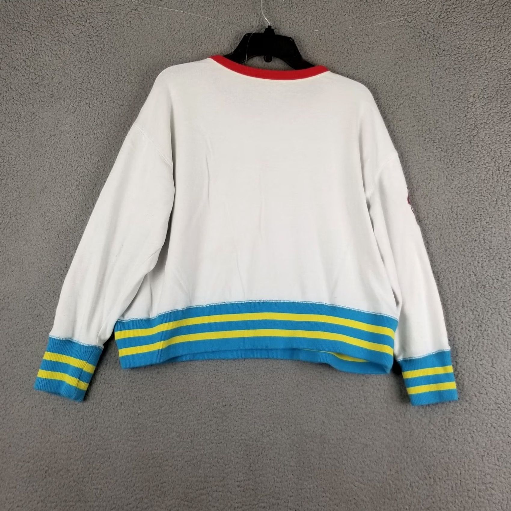 Disney Disney Sweatshirt Adult Large 21X23 White Crew Neck Embroidered Mickey Mouse Goofy Minnie Disney Logo Unisex Shirts Size US L / EU 52-54 / 3 - 7 Thumbnail