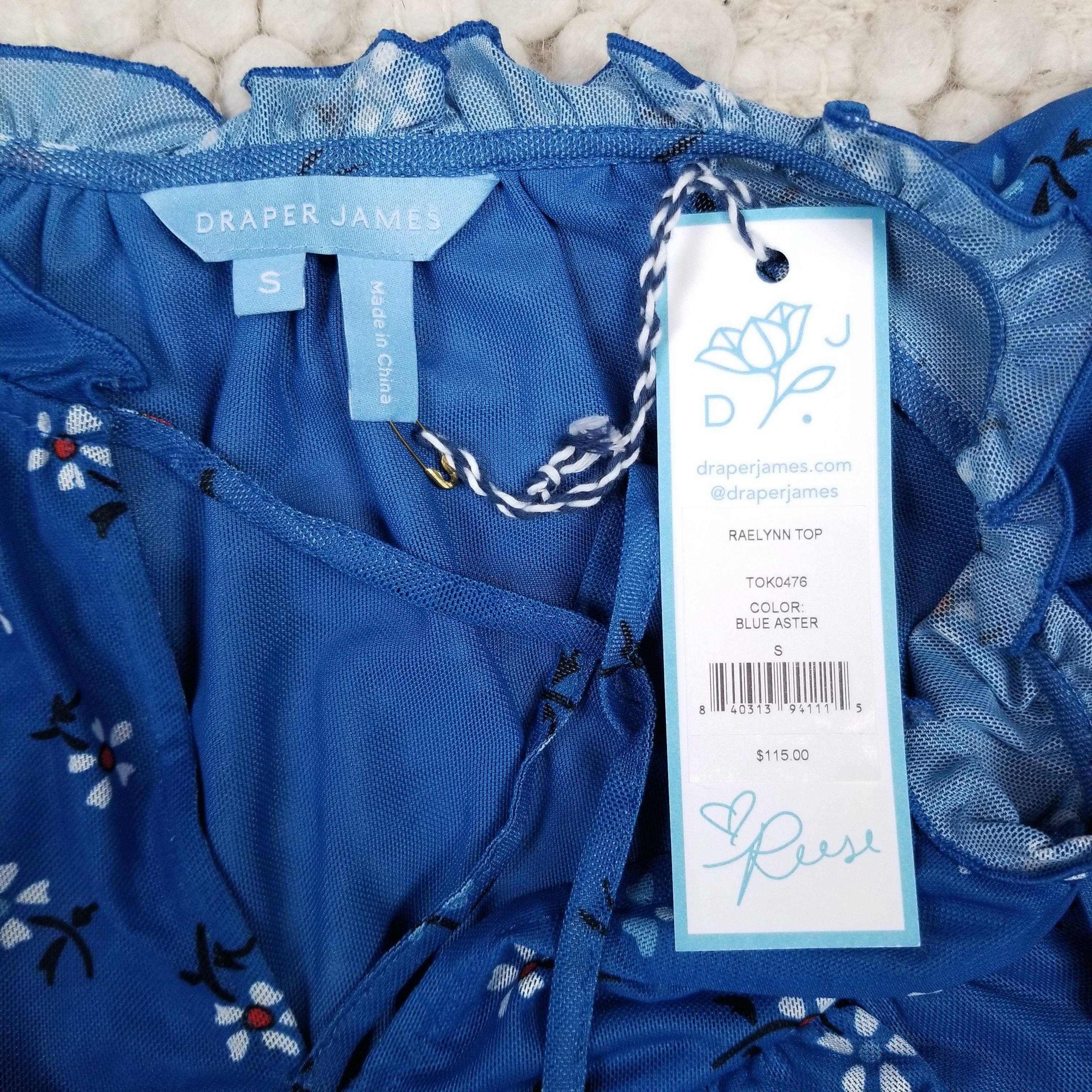 Other NWT Draper James Raelynn Top Flutter Sleeve Blouse Sz Small Size S / US 4 / IT 40 - 7 Thumbnail