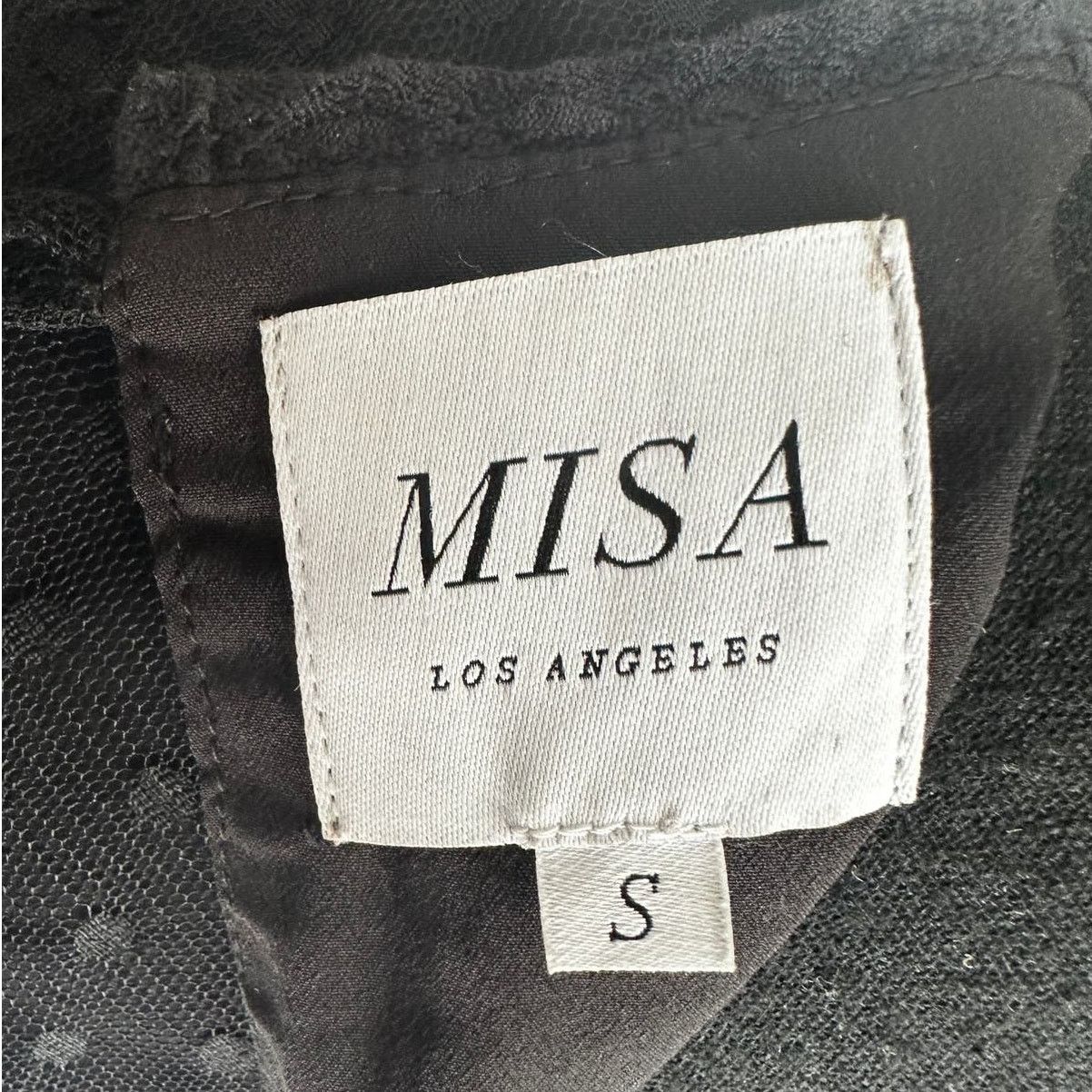 MISA Los Angeles Misa Los Angeles Liat Point D'esprit Black Dress Sz S Size S / US 4 / IT 40 - 6 Thumbnail