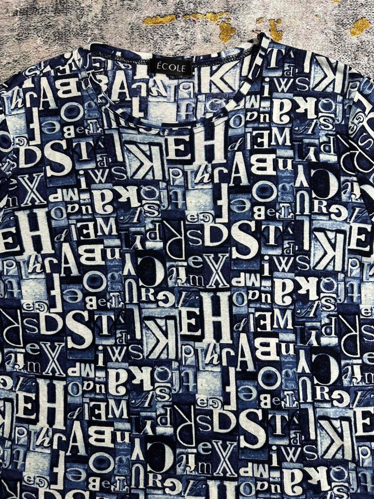 Japanese Brand CRAZY ECOLE ALL OVER PRINTED LETTER LGB STYLE Size M / US 6-8 / IT 42-44 - 2 Thumbnail