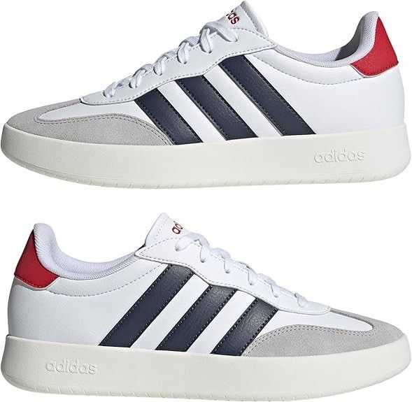 Adidas IH1228 Barreda Tennis Sneakers White / Navy ( 9.5 )