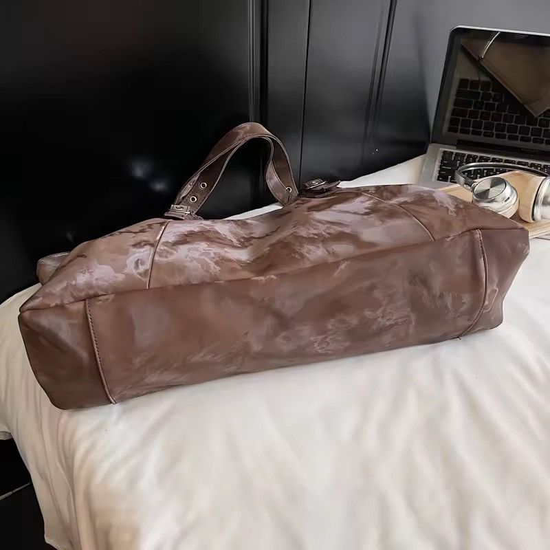 Other Designer Large Capacity PU Leather Bag Retro Handbag Size ONE SIZE - 7 Thumbnail