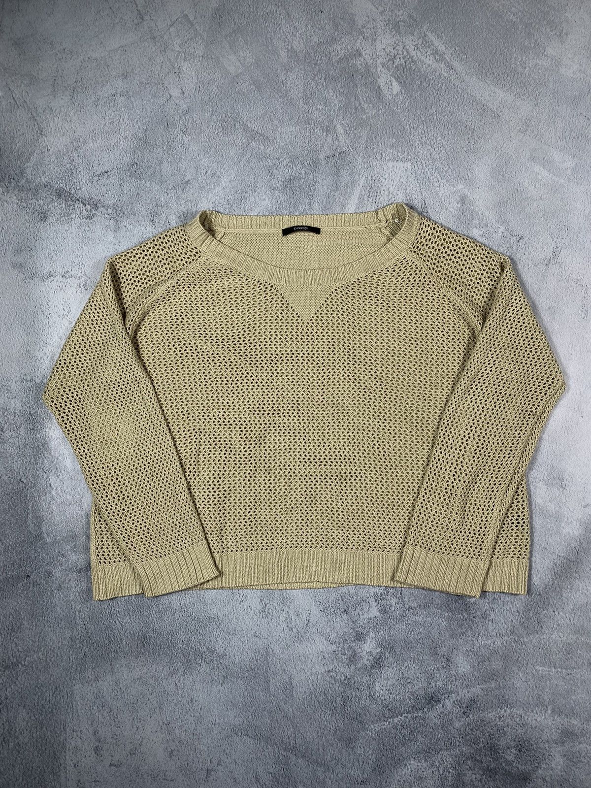 Japanese Brand × Vintage Vintage Y2K Japanese mesh oversized sweater streetwear Size XL / US 12-14 / IT 48-50 - 1 Thumbnail