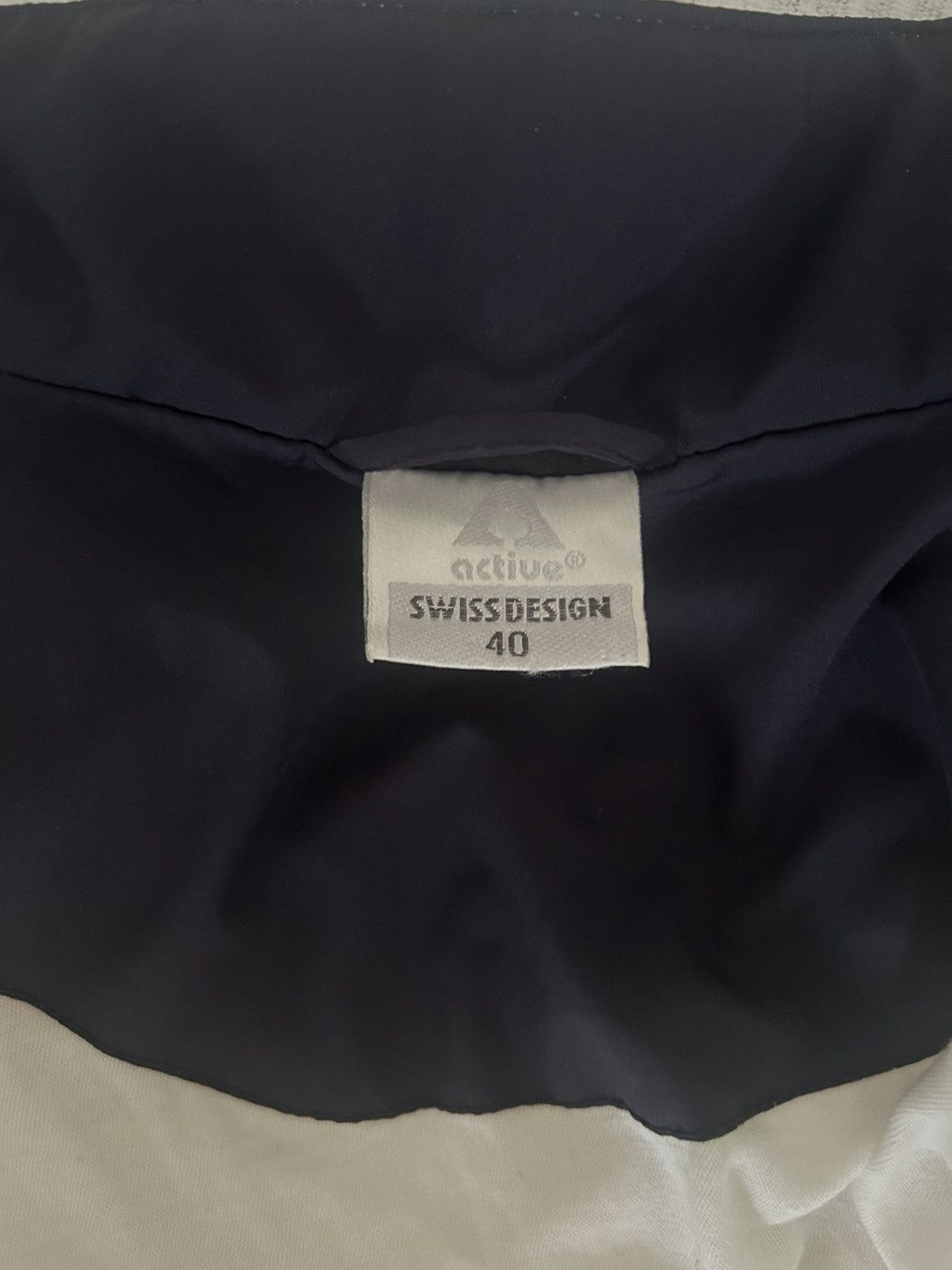 Vintage vintage active swiss design jacket retro navy white 40 L Size L / US 10 / IT 46 - 6 Thumbnail