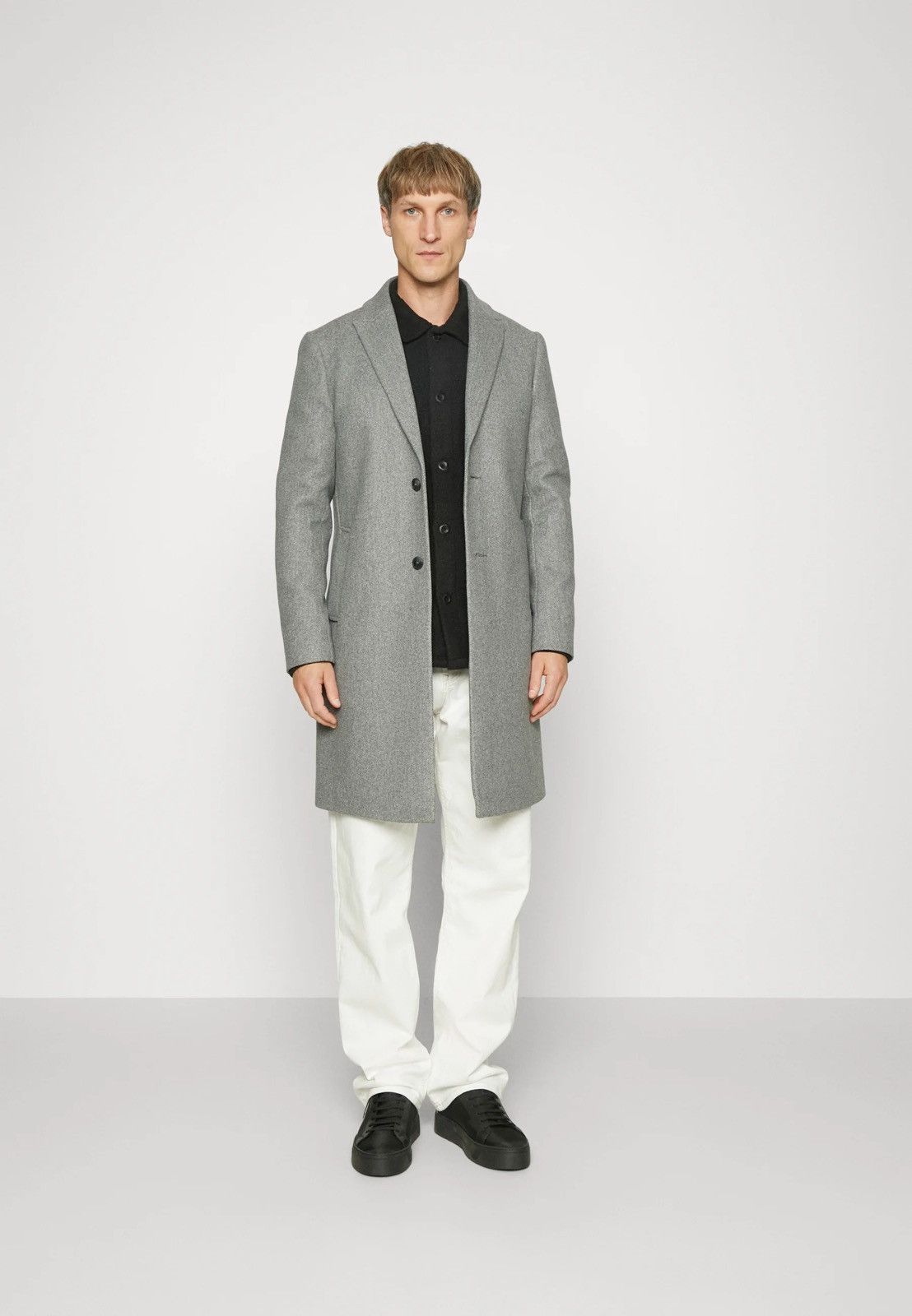 Other !DS! AW23 Isaac Dewhirst Gray Wool Coat Size US M / EU 48-50 / 2 - 5 Thumbnail