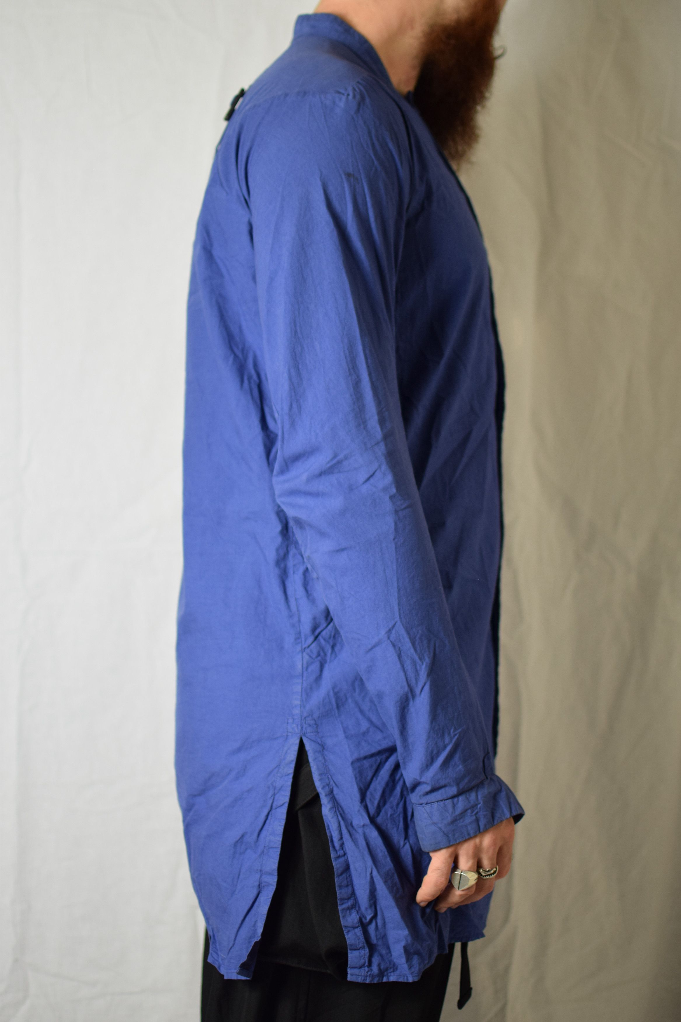 Boris Bidjan Saberi BBS SS15 Nuclear Blue Shirt - SHIRT3 F1501F Size US M / EU 48-50 / 2 - 6 Thumbnail