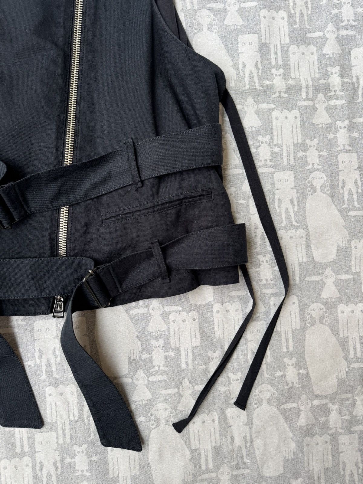 Ann Demeulemeester Ann Demeulemeester SS03 Asymmetrical Biker Belted Vest Size US S / EU 44-46 / 1 - 5 Thumbnail