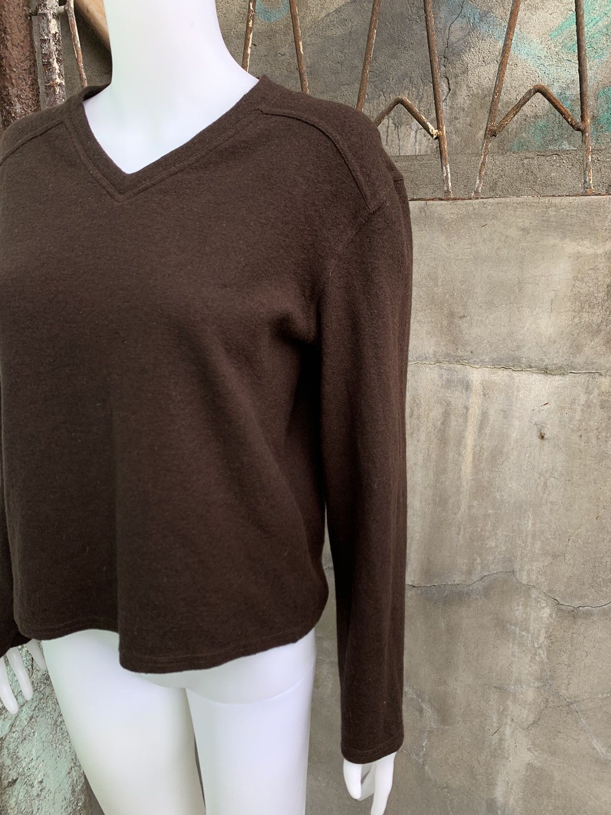 Prada Wool V Neck Sweater Size M / US 6-8 / IT 42-44 - 3 Thumbnail
