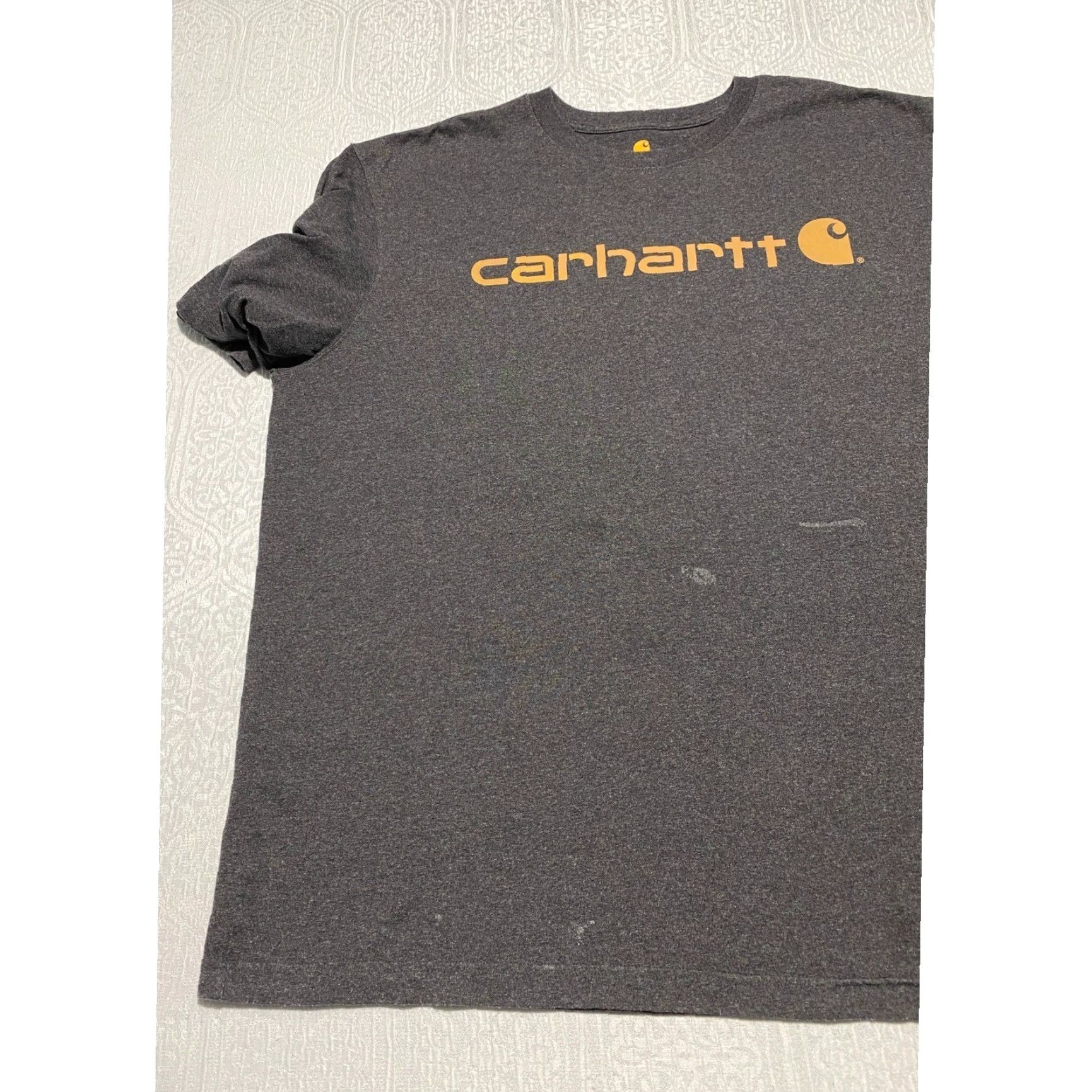 Carhartt Carhartt T-Shirt Men's 2XL Gray Short Sleeve Crew Neck Heavyweight Logo Graphic Regular Fit - Classic, Outdoor, Workwear Size US XXL / EU 58 / 5 - 3 Thumbnail