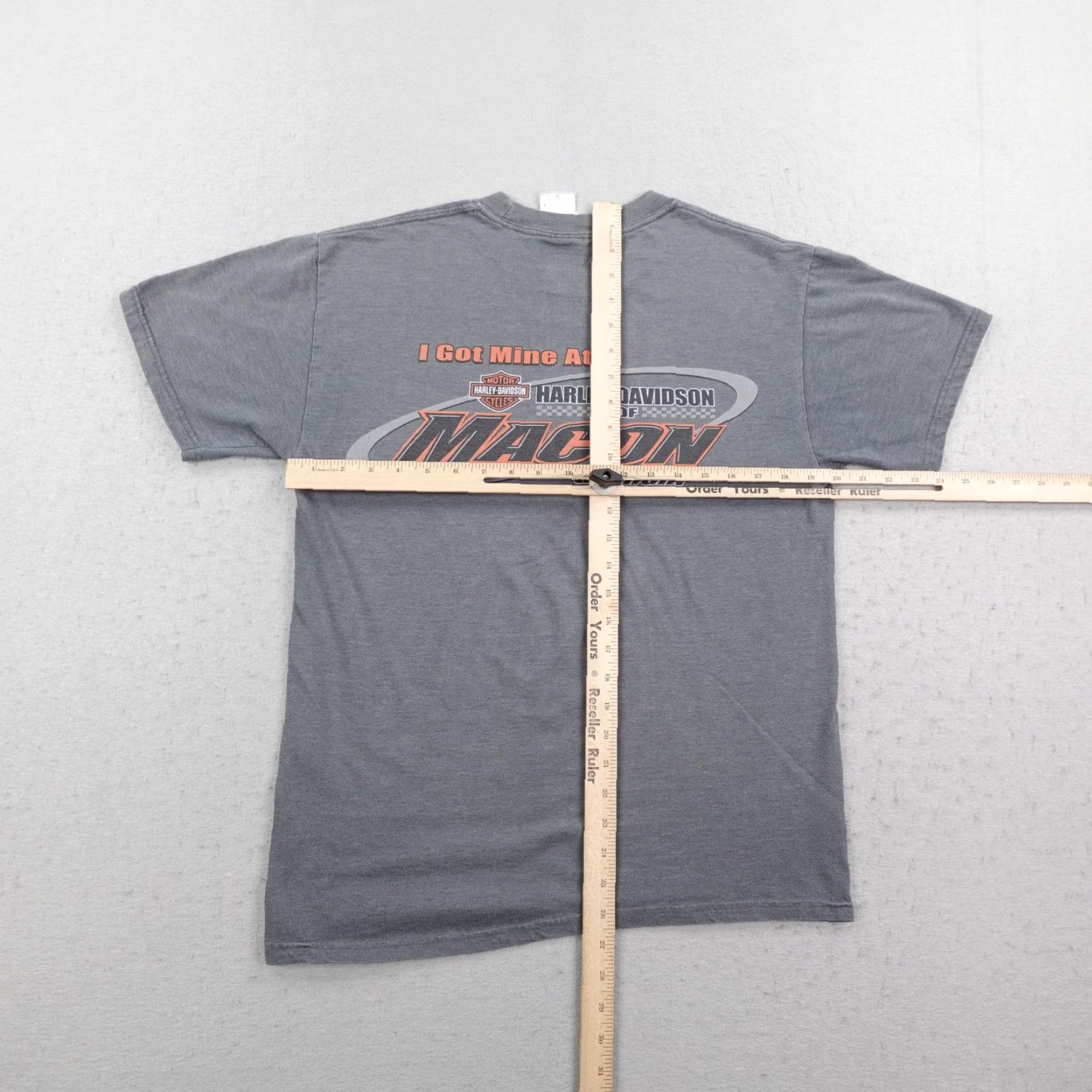 Harley Davidson Harley-Davidson Shirt Mens Medium Gray T-Shirt Biker Motorcycles Georgia Macon Cleveland? Size US M / EU 48-50 / 2 - 7 Thumbnail