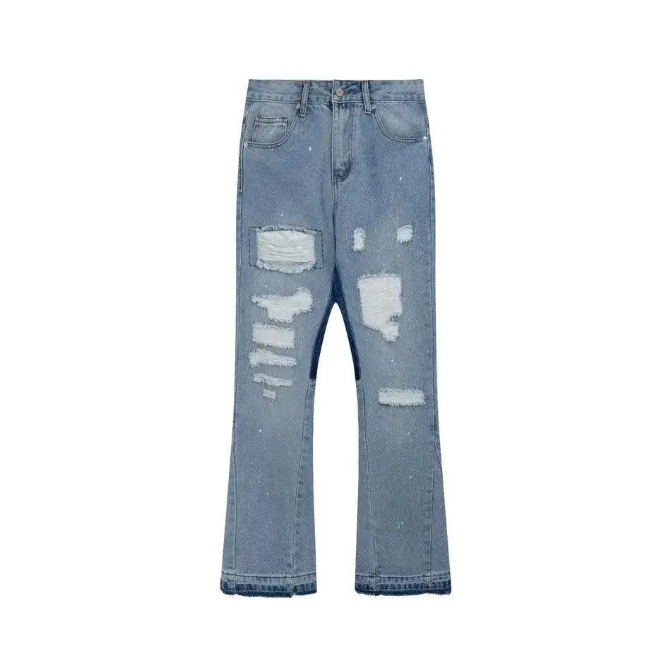 Japanese Brand Retro loose high street ripped jeans Size US 30 / EU 46 - 5 Thumbnail