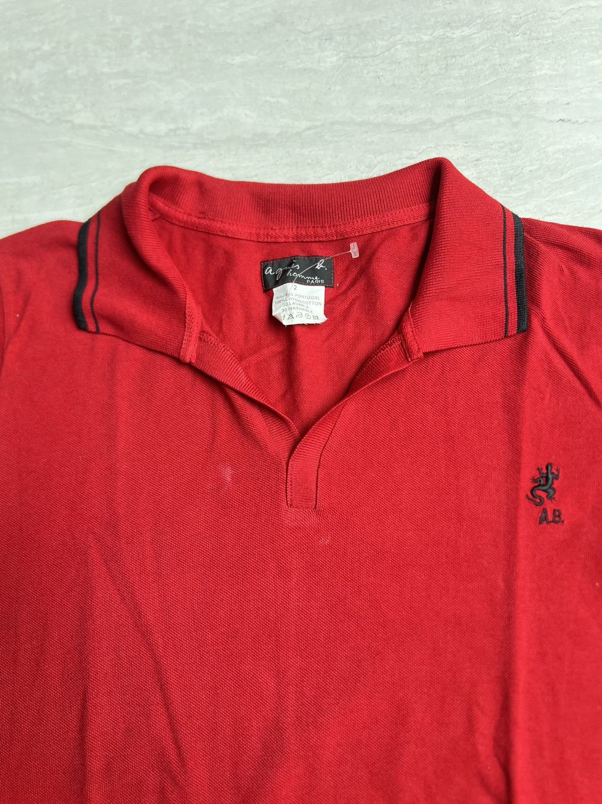 agnes b. AGNES B HOMME Red T-Shirt Size US M / EU 48-50 / 2 - 9 Thumbnail