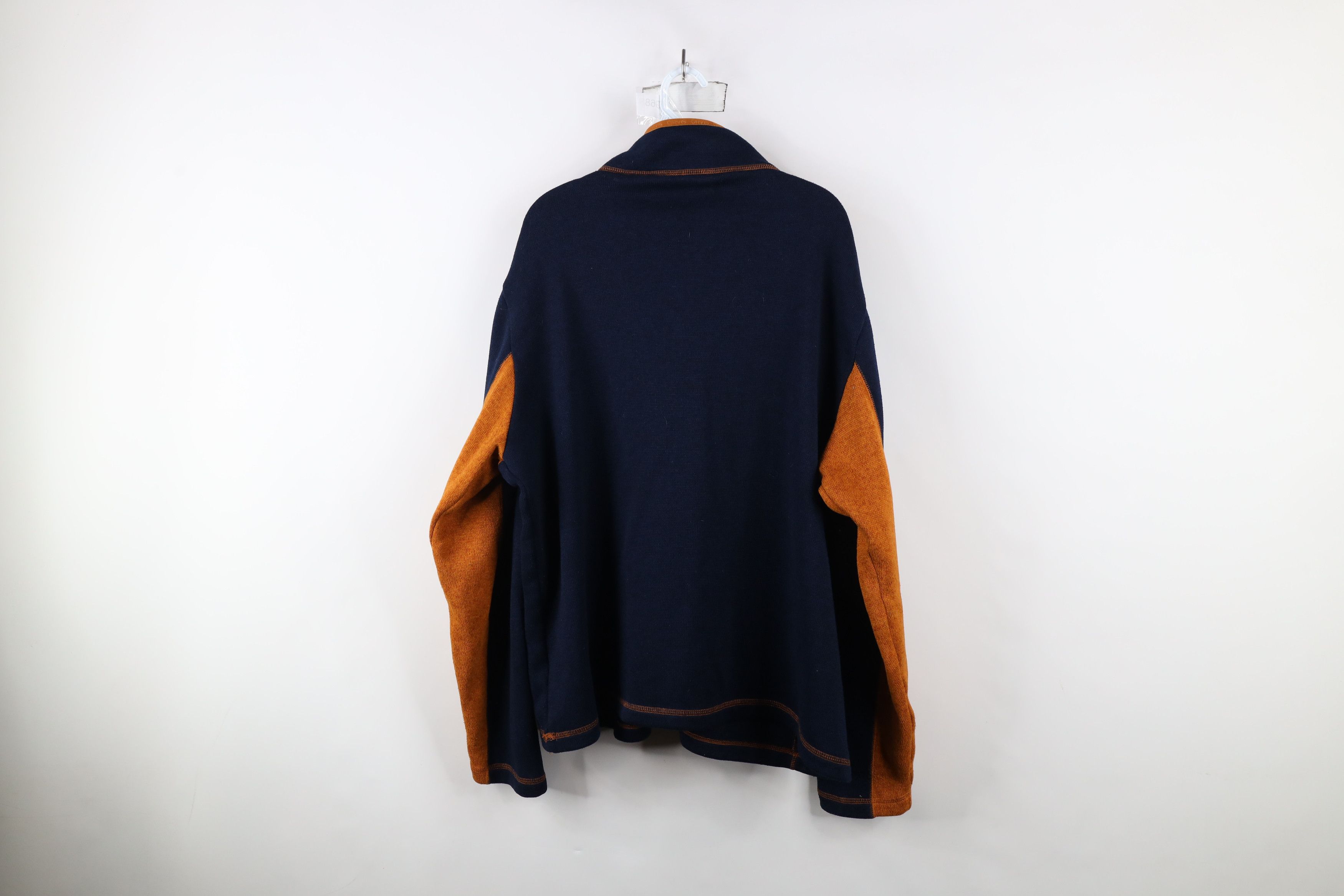 Orvis × Vintage Orvis Trout Bum Spell Out Half Zip Knit Fleece Sweater Blue Size US XL / EU 56 / 4 - 13 Thumbnail