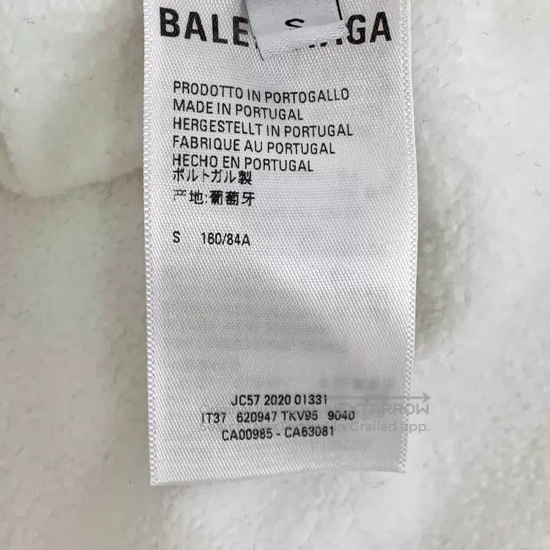 Balenciaga Balenciaga White Cartoon Earth Print Cotton Hooded Long Sl Size US S / EU 44-46 / 1 - 9 Thumbnail