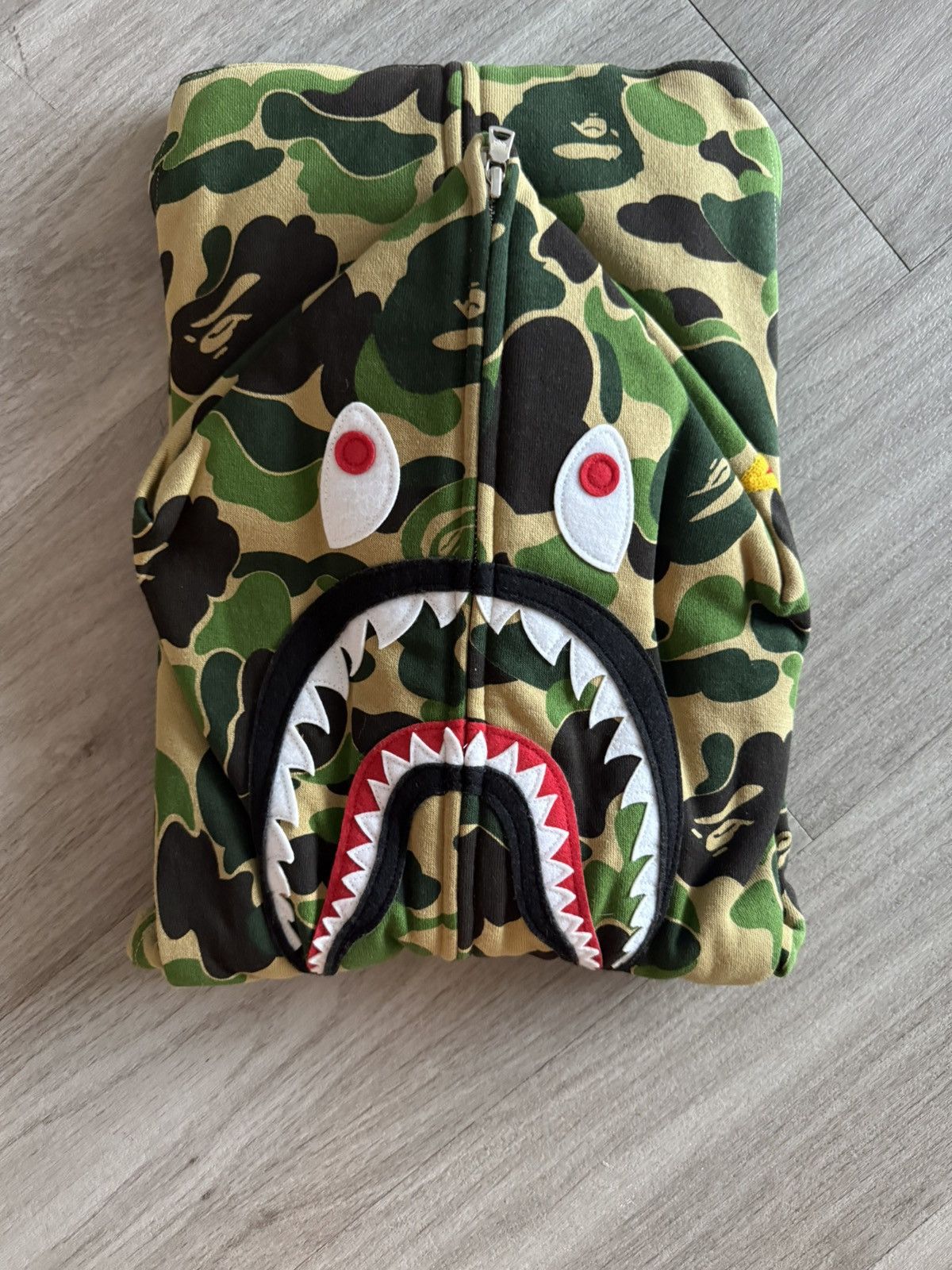 Bape Bape Green ABC Camo PONR Shark Full Zip Size US XXL / EU 58 / 5 - 2 Thumbnail