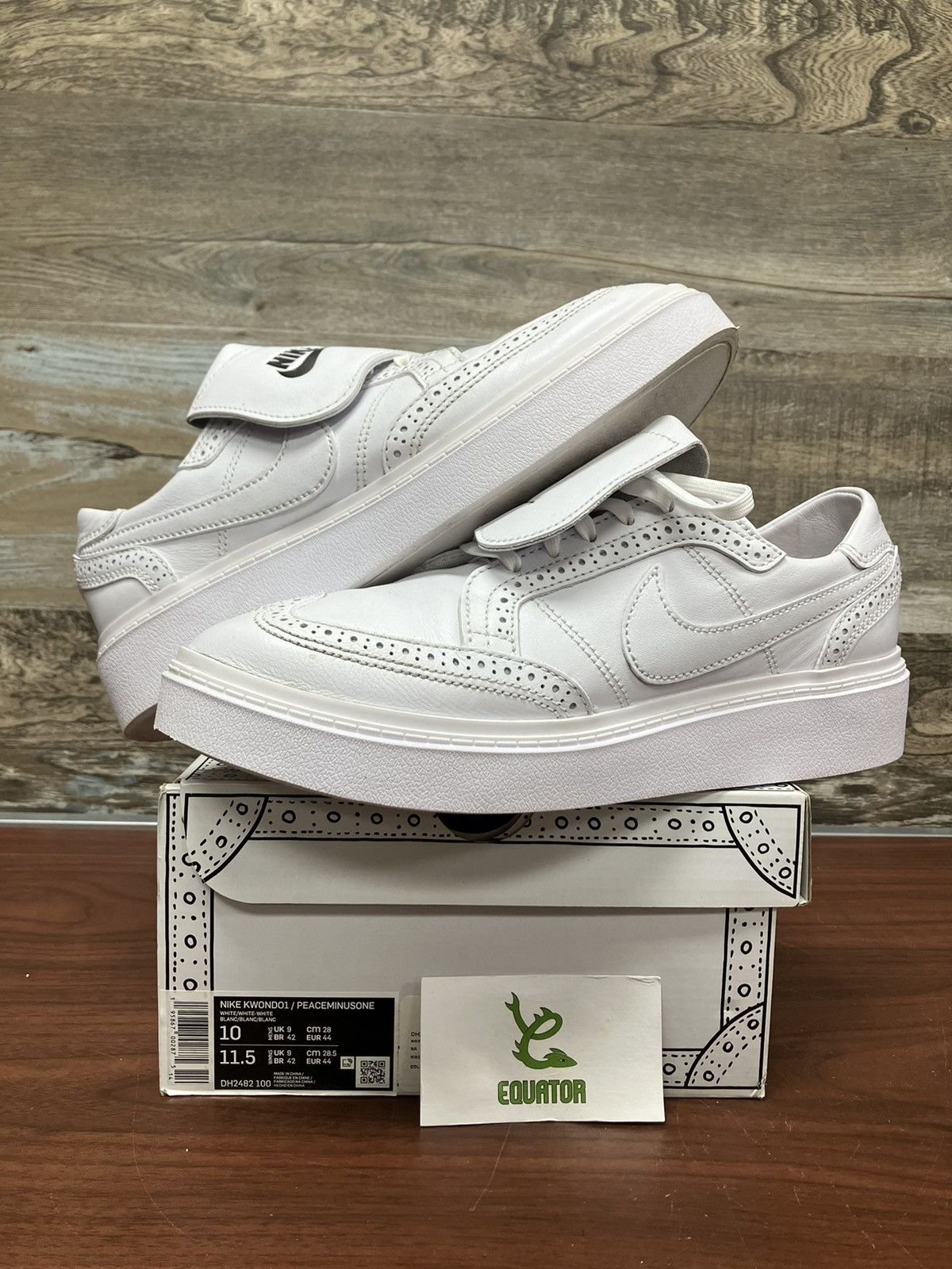 Nike Nike Kwondo 1 G-Dragon Peaceminusone Triple White Size 10 Size US 10 / EU 43 - 1 Thumbnail