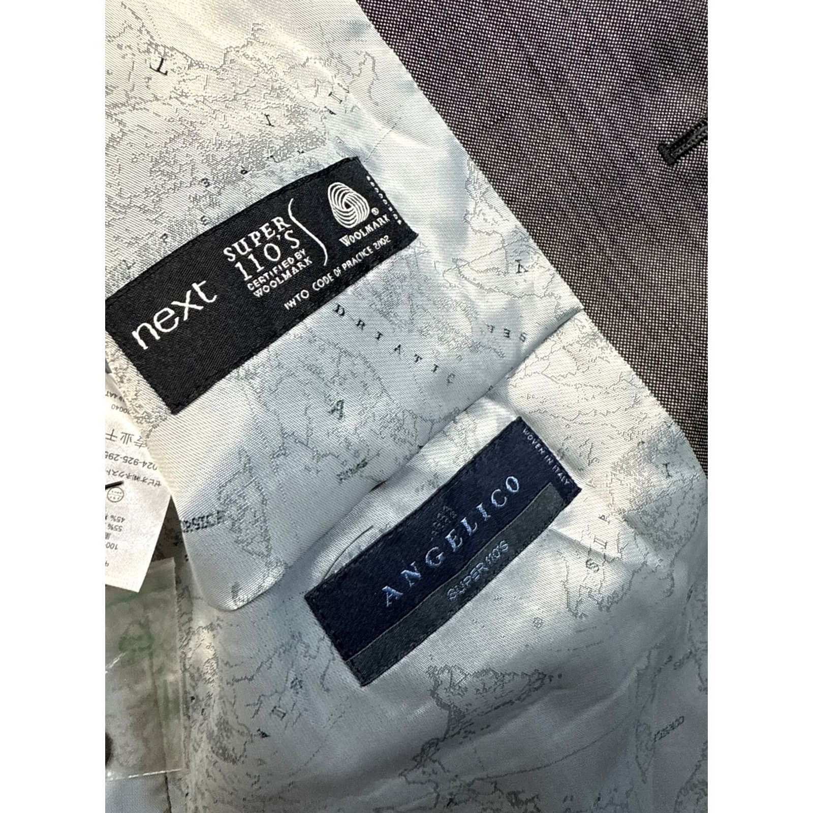 NEXT Next angelico gray wool vest waistcoat super 110's mens size 42R 107cm Size US XS / EU 42 / 0 - 6 Thumbnail