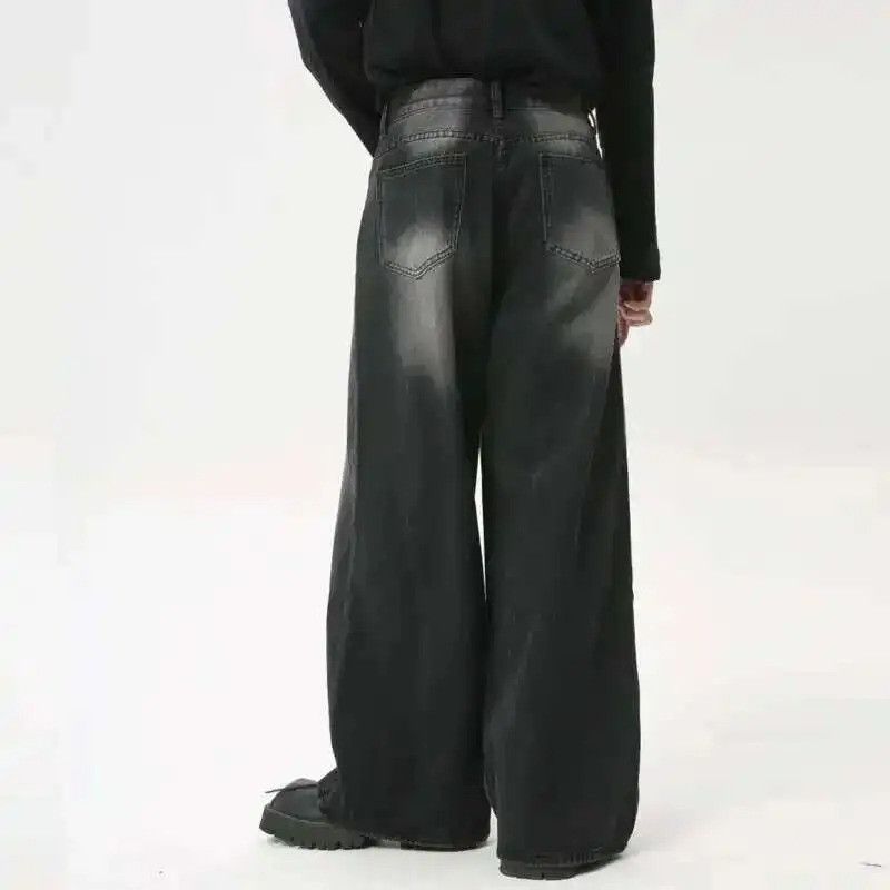 Jean Vintage Washed Wide Leg Streetwear Jeans Size US 32 / EU 48 - 2 Thumbnail