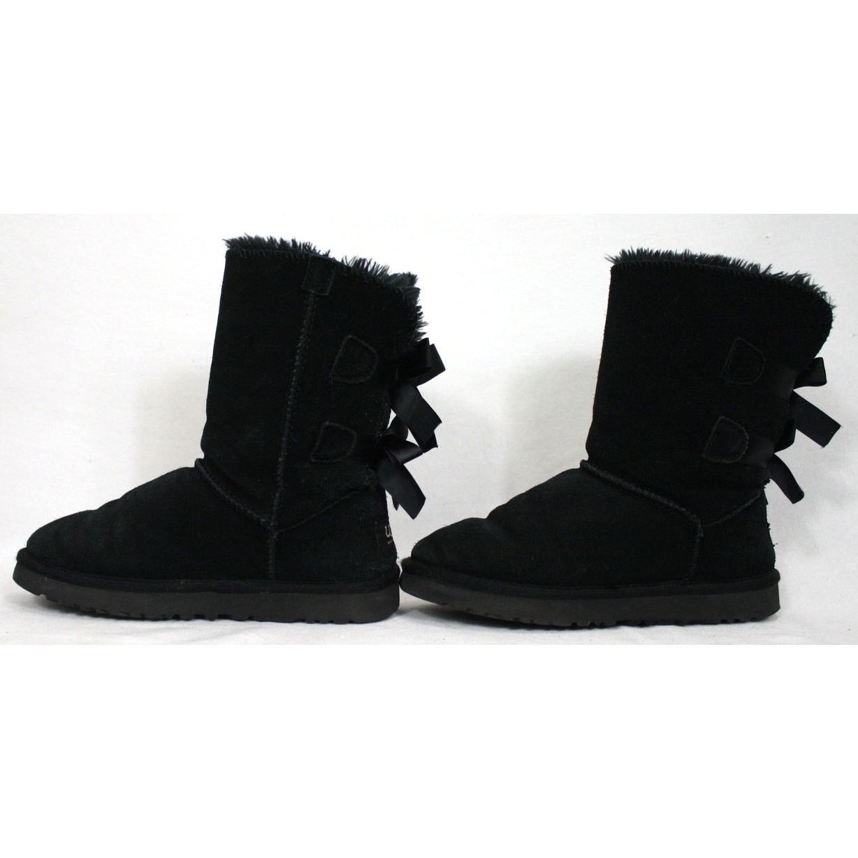 Ugg UGG Australia Bailey Bow Boots Women 5 Black Suede Shearling Size US 5 / IT 35 - 3 Thumbnail