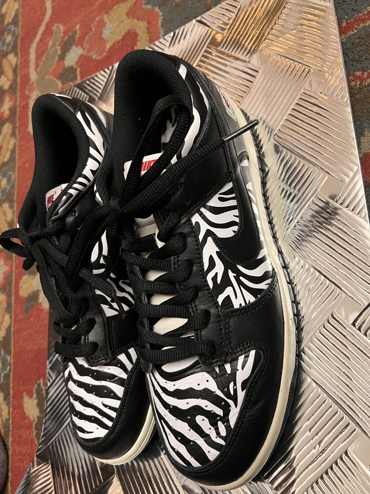 Nike SB Quartersnacks Nike SB Dunk Low 'Little Debbie's Zebra Cakes' Size US 11 / EU 44 - 6 Thumbnail