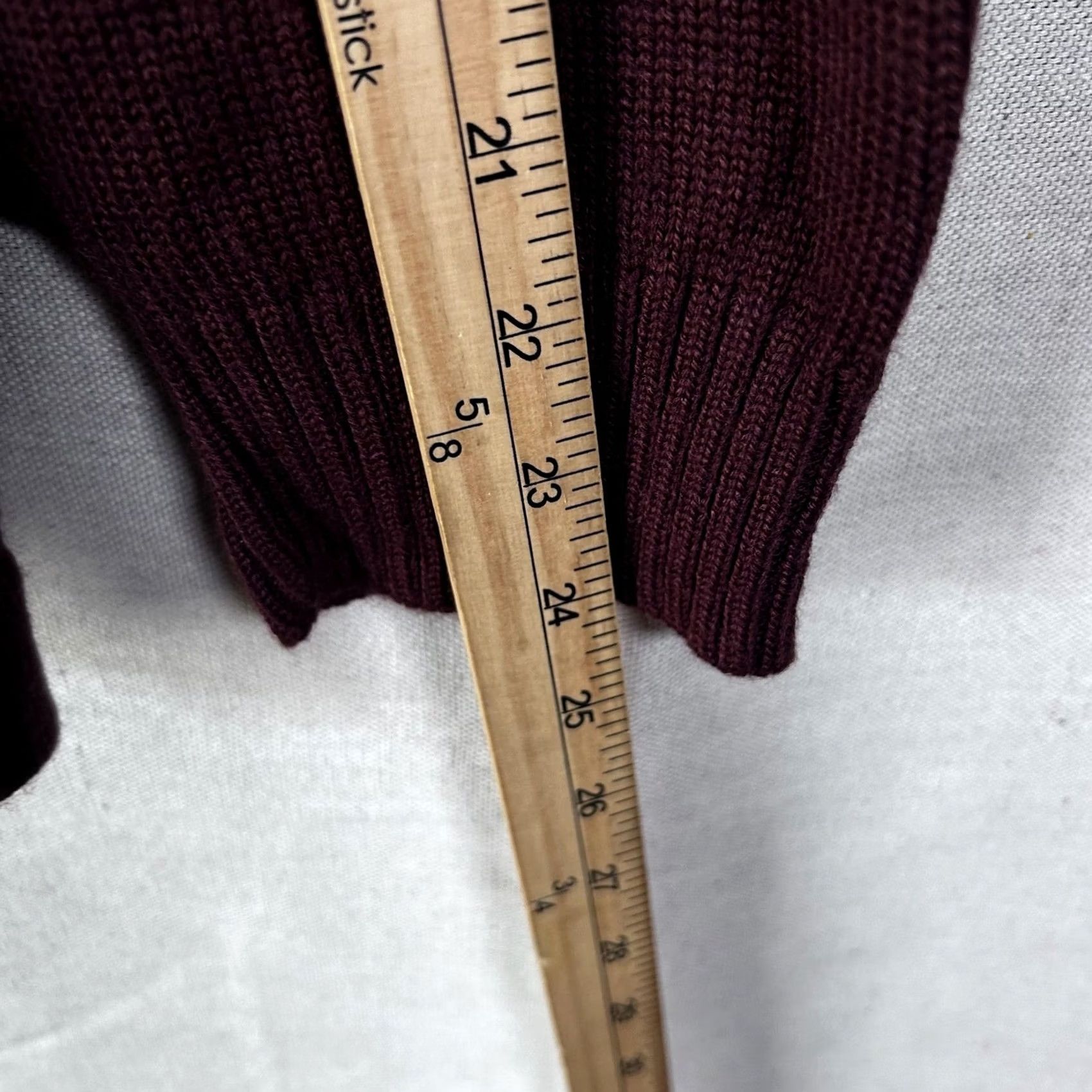 The North Face VINTAGE The North Face A5 Series Mens XL Burgundy Wool Blend Quarter Zip Knit Sweater Size US XL / EU 56 / 4 - 7 Thumbnail