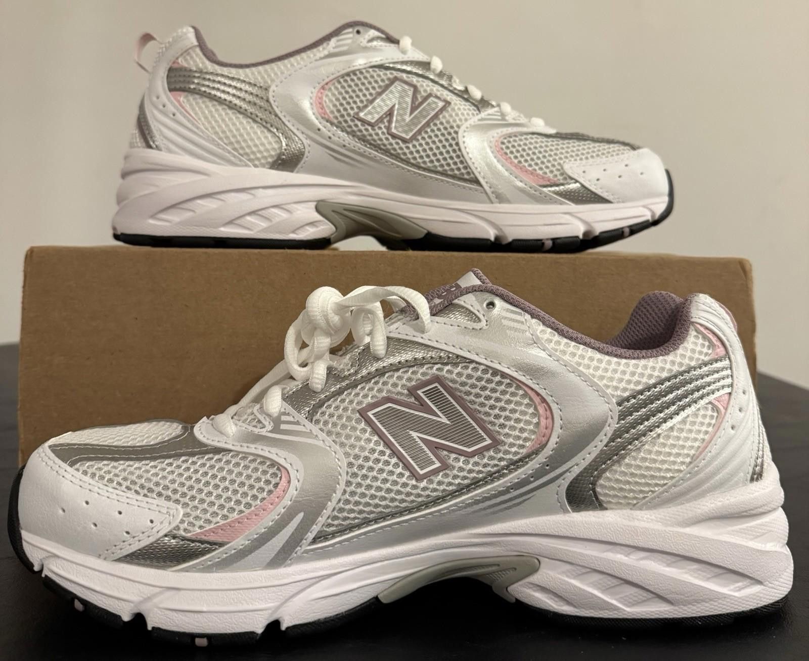 New Balance New Balance 530 'White Silver Ice Wine Pink' W 10.5W/9Mens Size US 10.5 / IT 40.5 - 3 Thumbnail