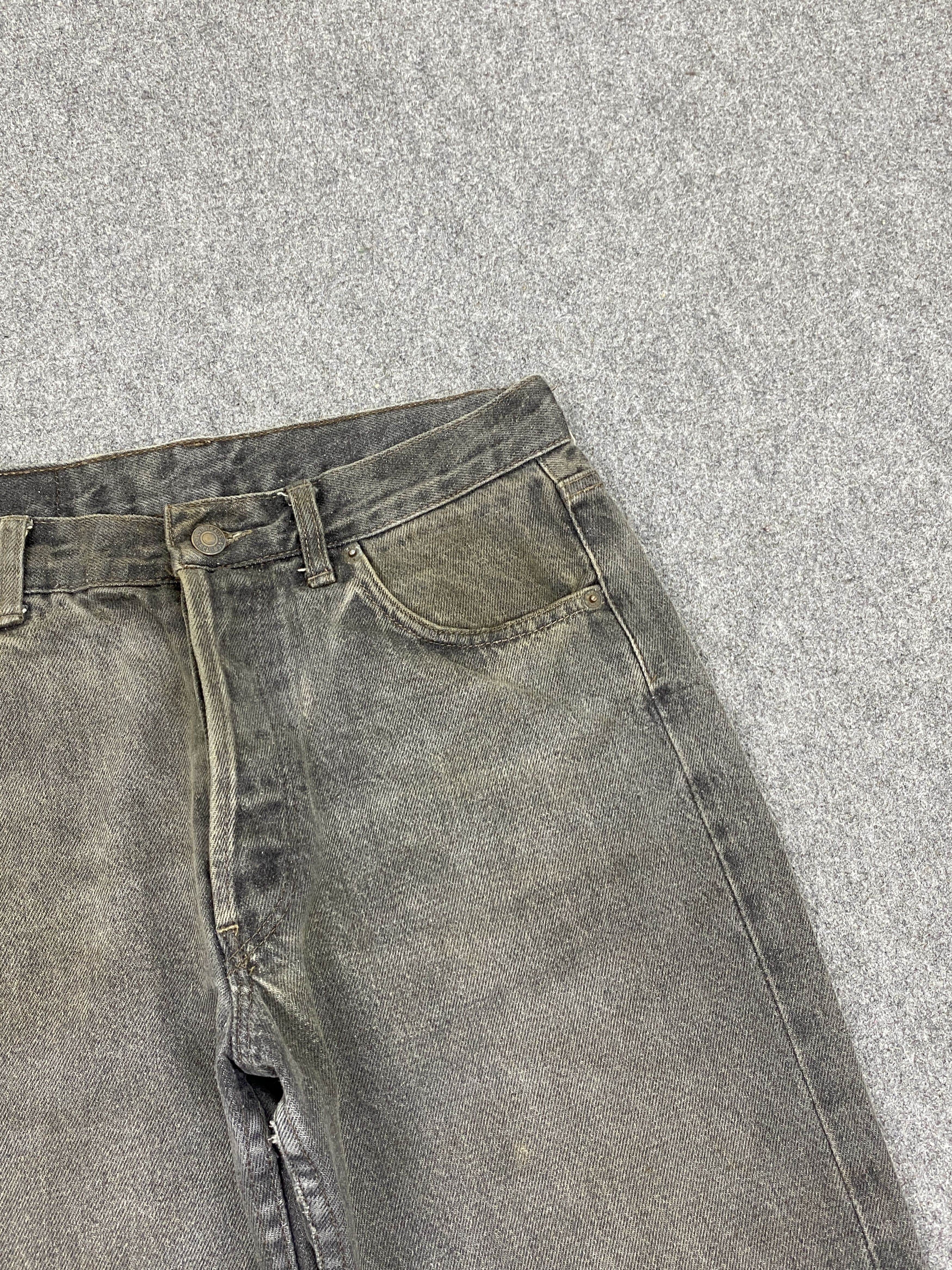 Levi's Vintage 90s Levis 501 USA Faded Black Jeans DP2734 Size US 30 / EU 46 - 9 Thumbnail