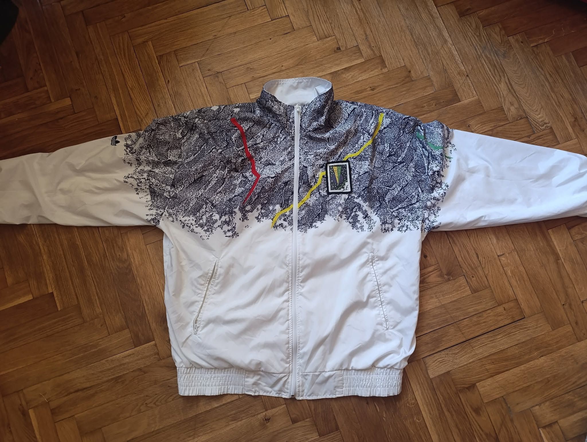 Adidas Adidas Stefan Edberg 80s Vintage Windbreaker, Rare Size US L / EU 52-54 / 3 - 2 Thumbnail