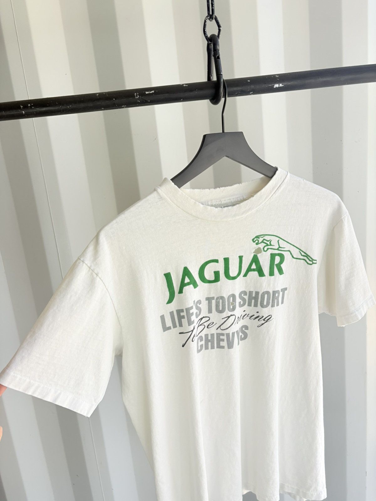 Vintage Vintage Jaguar Shirt Faded Distressed Grunge Paper Thin Size US L / EU 52-54 / 3 - 2 Thumbnail