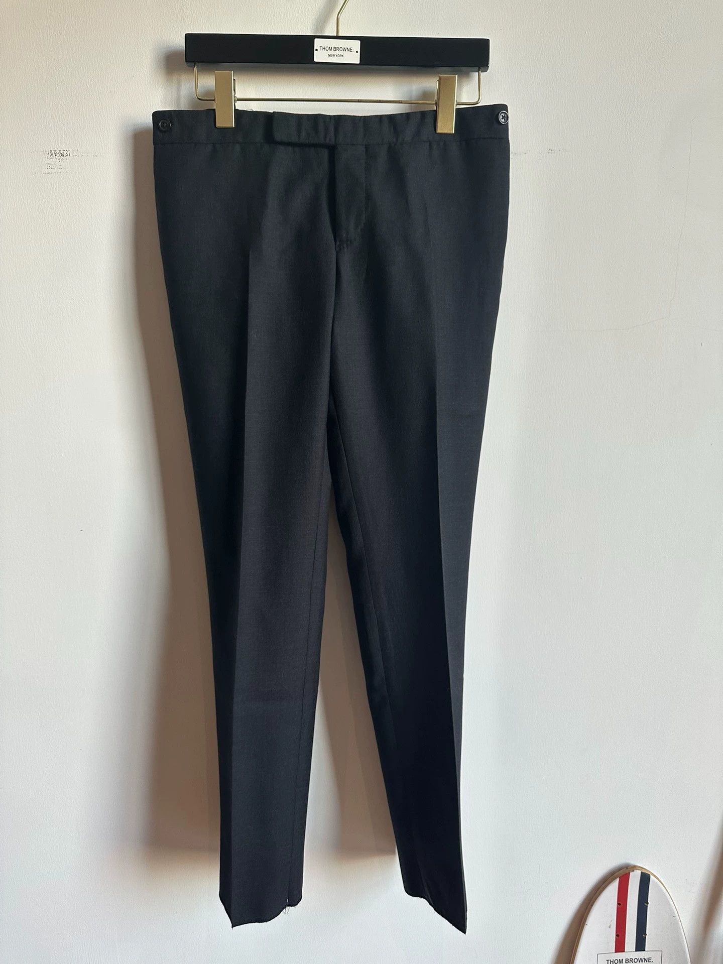 Thom Browne Thom Browne Classic Solid Charcoal Slim Fit Suit Size 2 Size US M / EU 48-50 / 2 - 4 Thumbnail
