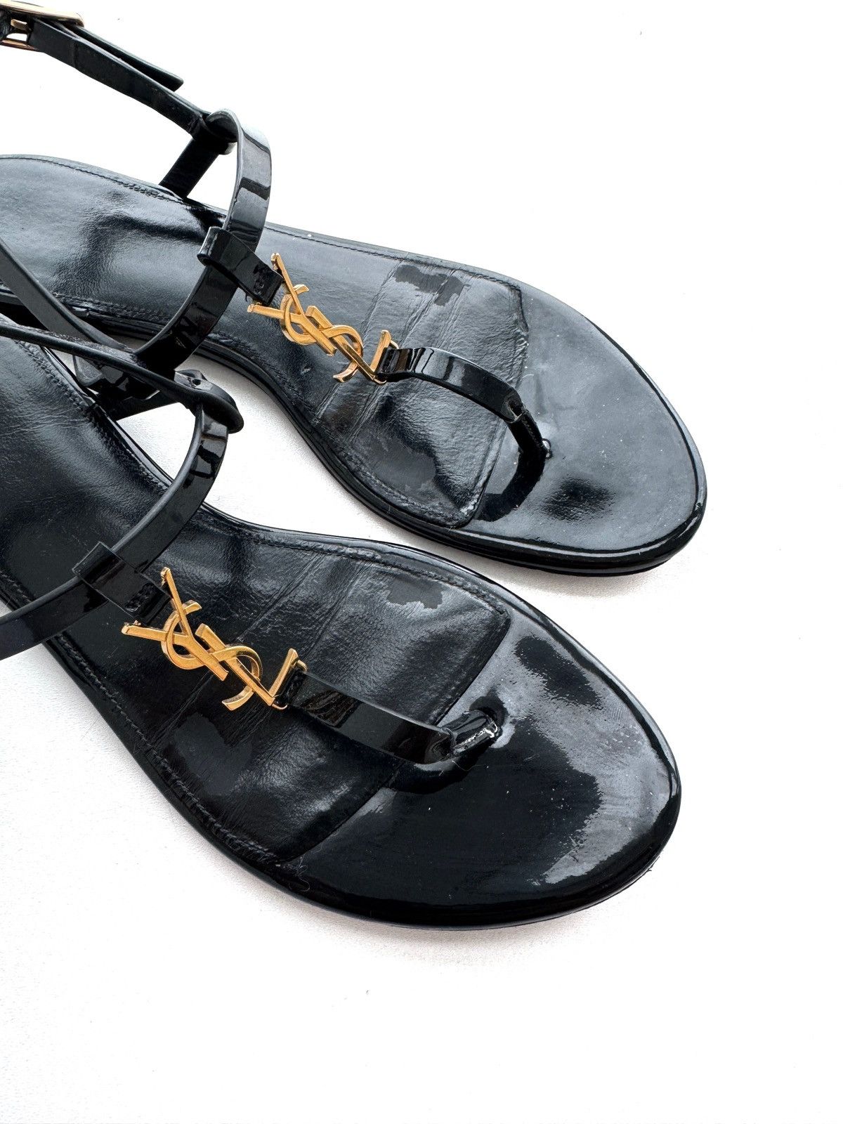Saint Laurent Paris Saint Laurent Sandals Mini Logo Size US 7.5 / IT 37.5 - 6 Thumbnail