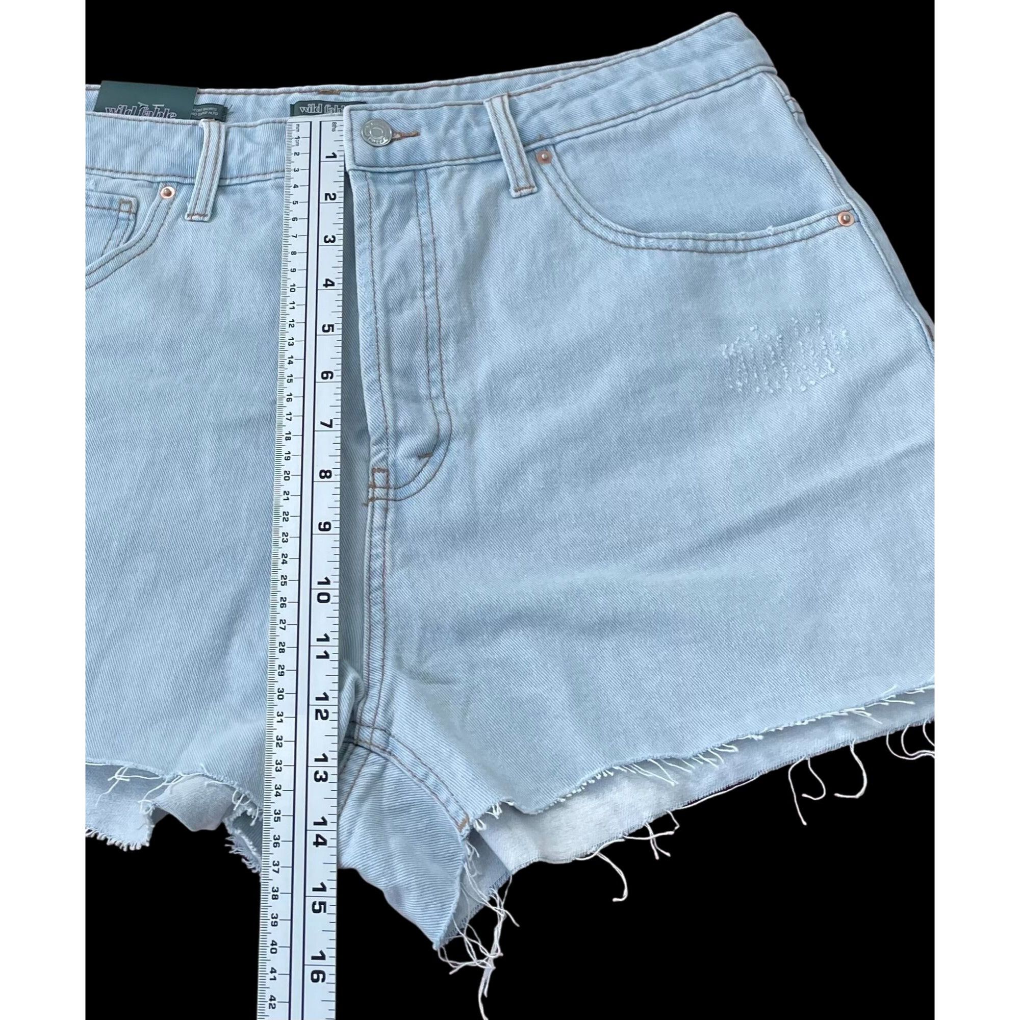 Other Wild Fable - Women's High-Rise Cutoff Short - Light Blue - 1 Size 36" / US 14 / IT 50 - 4 Thumbnail