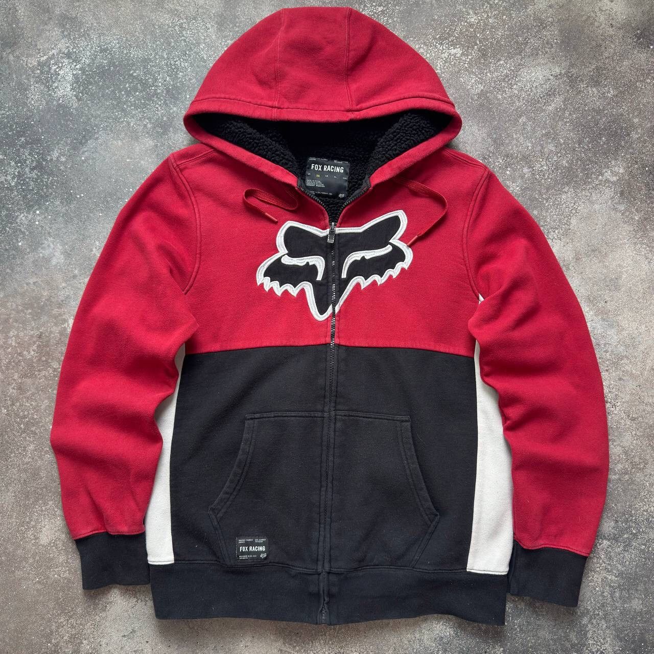 Affliction × Fox Racing Fox Racing Vintage Y2K Big Logo Zip Hoodie Size US M / EU 48-50 / 2 - 1 Thumbnail