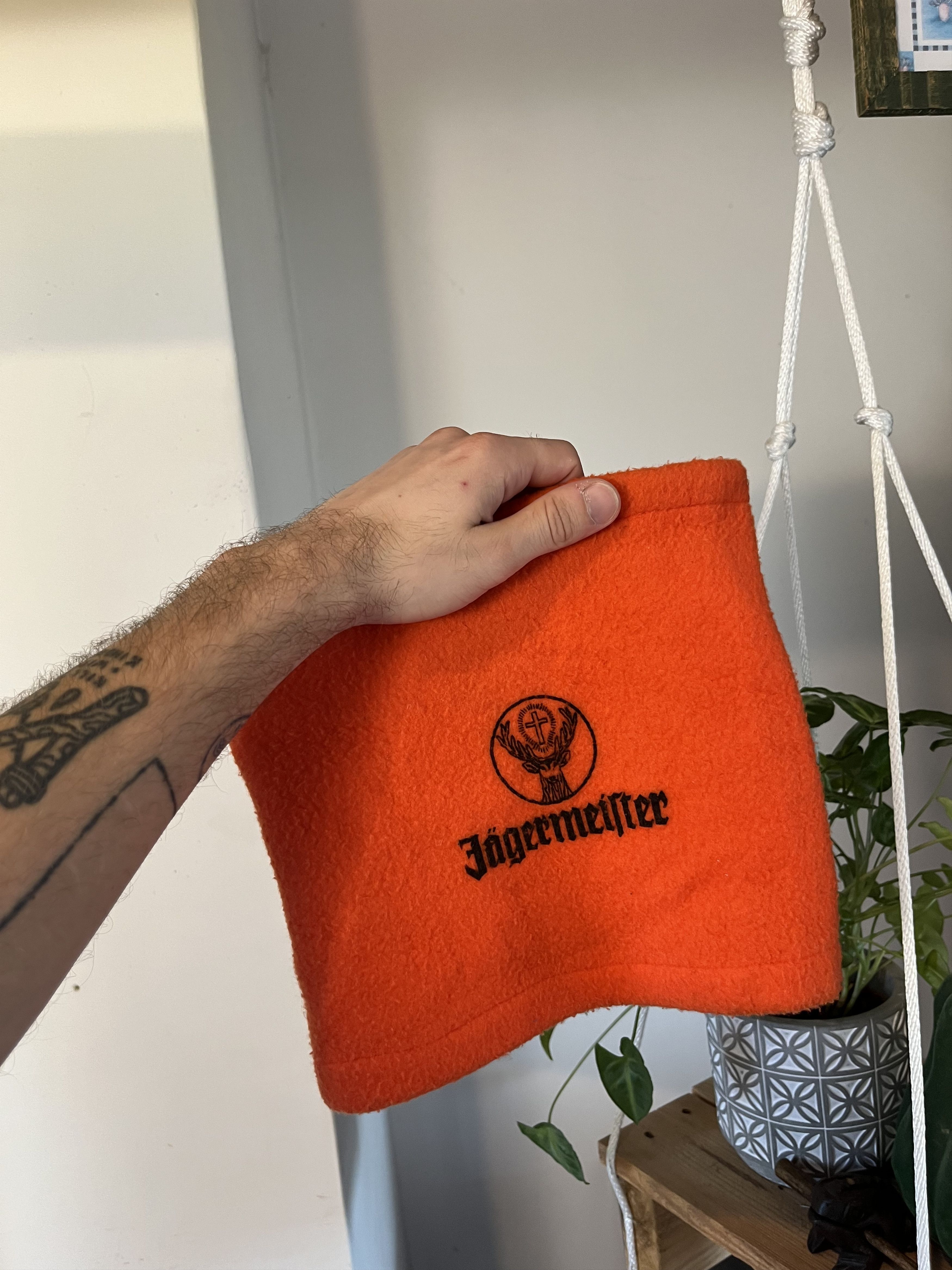 Jagermeister × Vintage Vintage 2in1 Jägermeister Big Logo Tube Scarf - Hat Size ONE SIZE - 1 Thumbnail