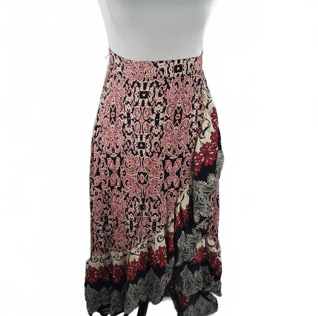 Shein SHEIN Boho Bohemian Style Maxi Skirt - Floral Print Size 28" / US 6 / IT 42 - 4 Thumbnail