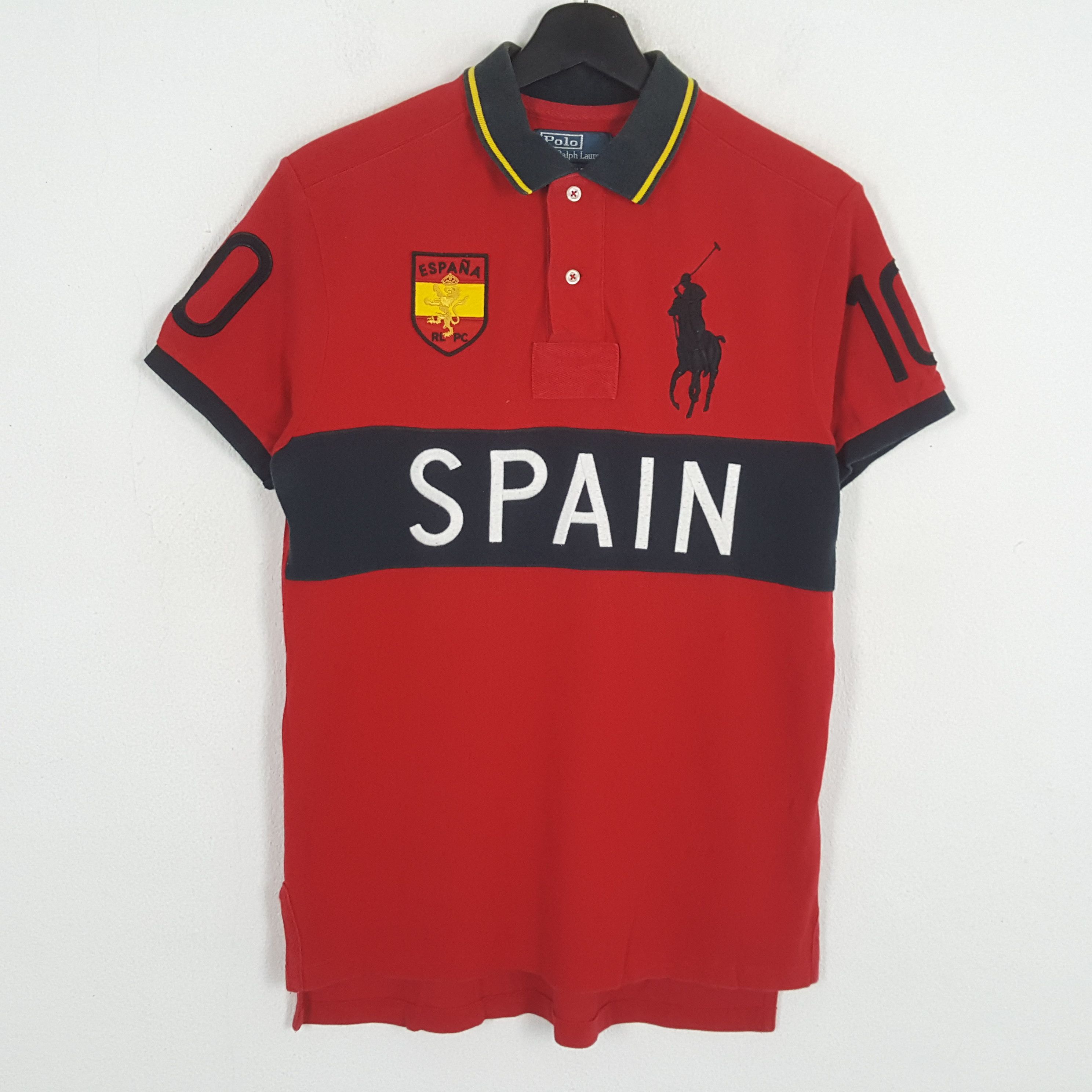 Polo Ralph Lauren × Vintage POLO by RALPH LAUREN Spain Design Casual Polos Size US M / EU 48-50 / 2 - 1 Thumbnail