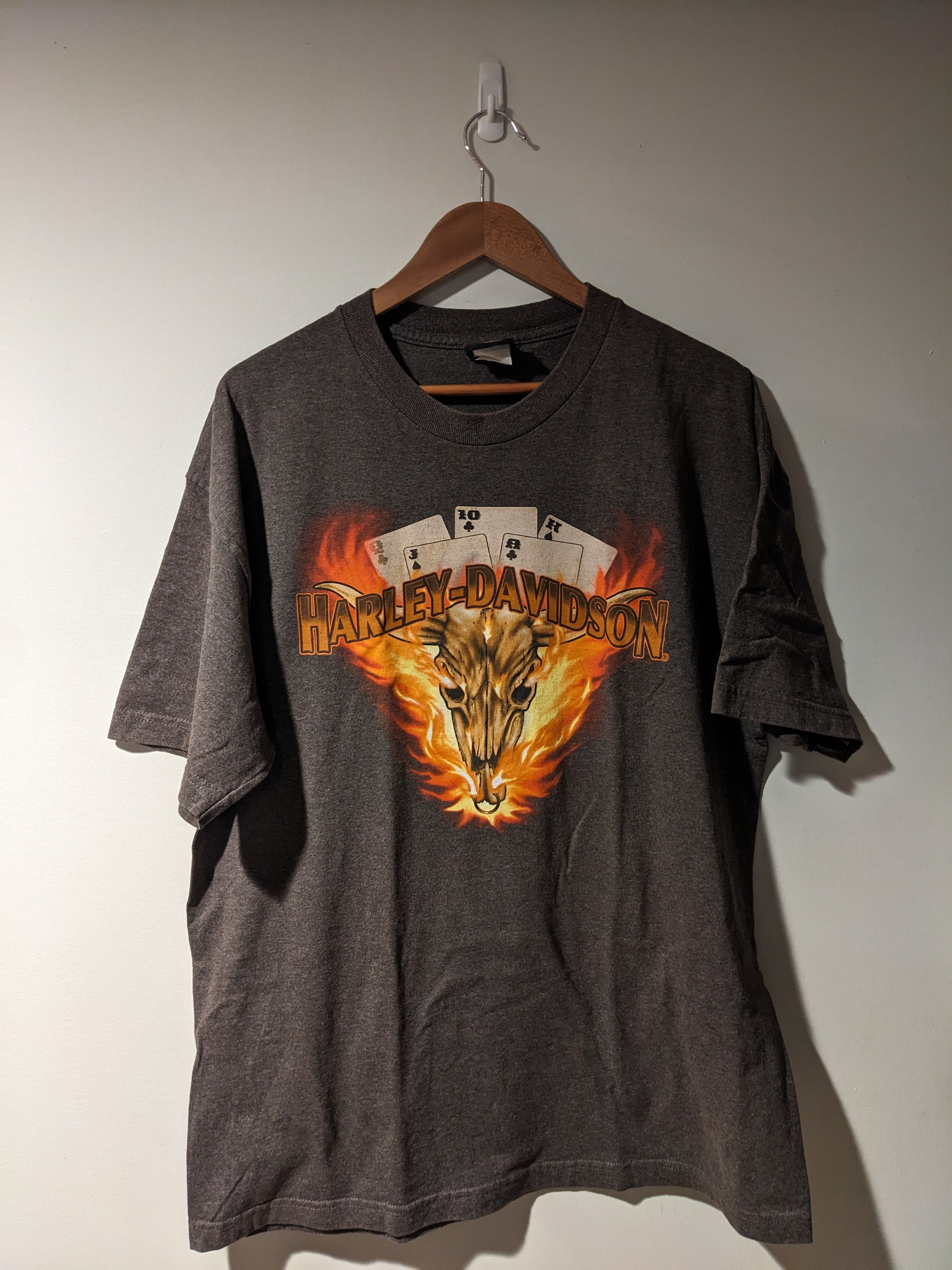 Harley Davidson Vintage 2007 Harley Davidson Motorcycle Ox Head T-Shirt Size US XL / EU 56 / 4 - 1 Thumbnail