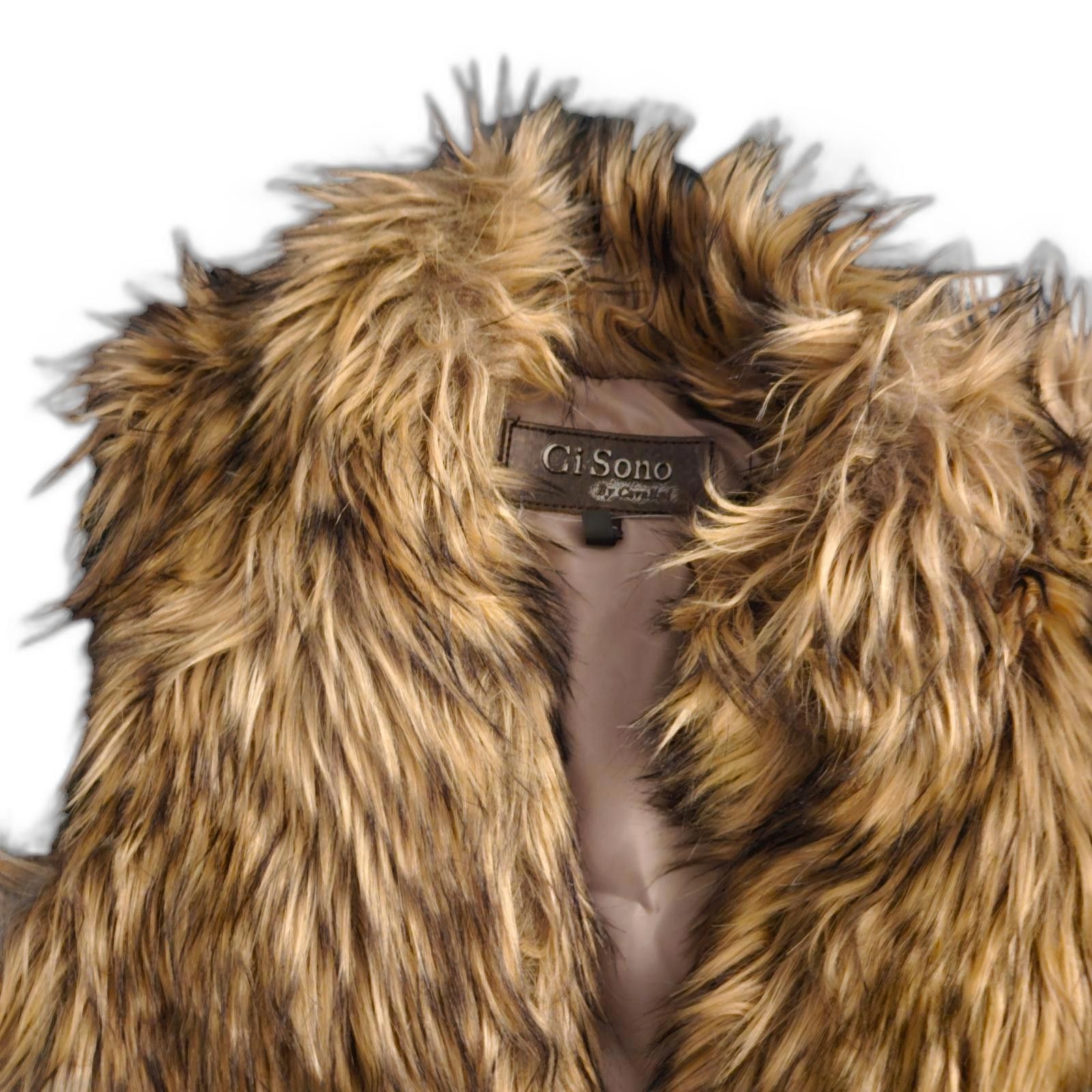 Designer Ci Sono by Cavichi Faux Fur Vest –Statement Piece, Size M Size M / US 6-8 / IT 42-44 - 2 Thumbnail