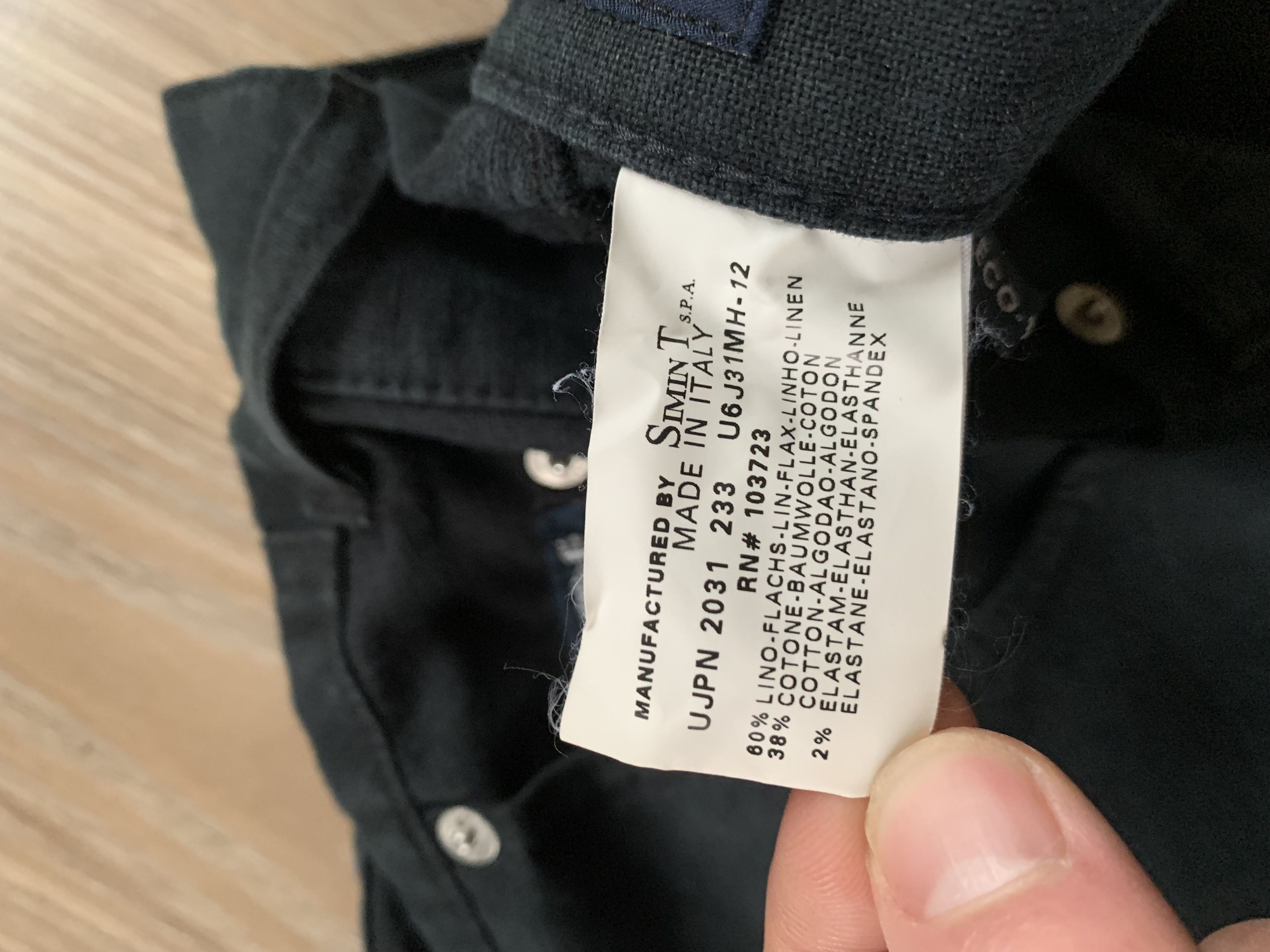 Giorgio Armani × Vintage Vintage Armani Linen Black Casual Pants Size US 32 / EU 48 - 13 Thumbnail