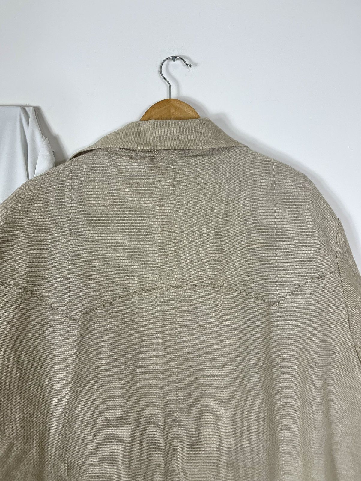 Chorley × Handmade UpCycled Deconstructed Flannel Lined Over Coat Villiers Size US L / EU 52-54 / 3 - 4 Thumbnail