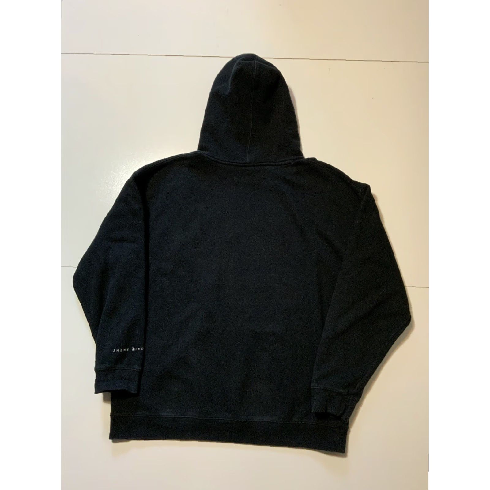 Vintage Jhene Aiko Happiness Over Everything Puff Print Official Merch Pullover Hoodie L Black Mens Size US L / EU 52-54 / 3 - 2 Thumbnail
