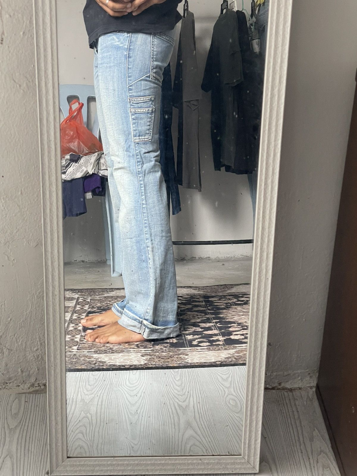 Diesel Diesel Purly Wide Leg Flare Old Money Italian Style Size US 29 - 24 Thumbnail