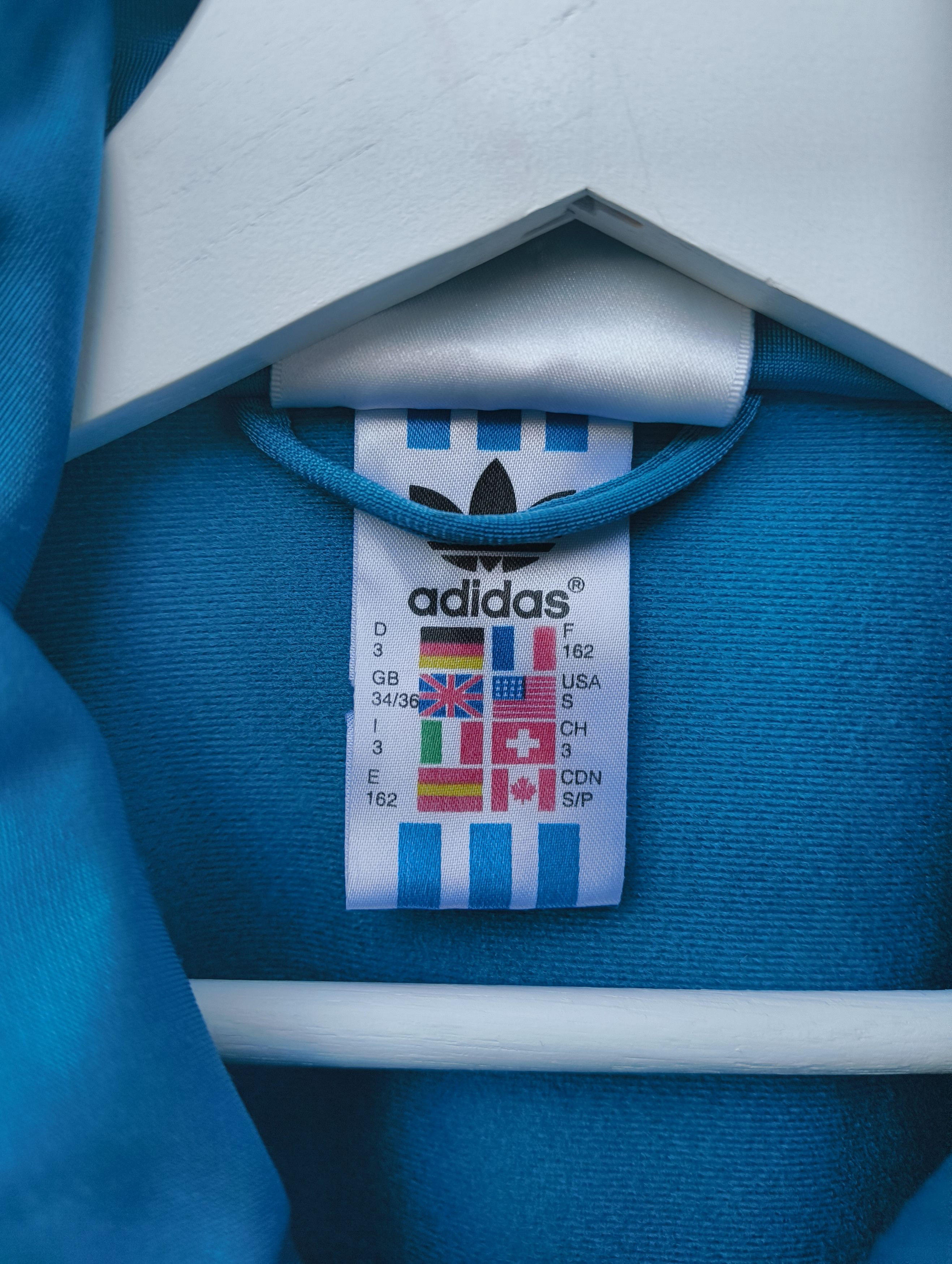 Adidas Adidas 90's Track top - Small/Medium Retro Vintage Turquoise Size US S / EU 44-46 / 1 - 4 Thumbnail