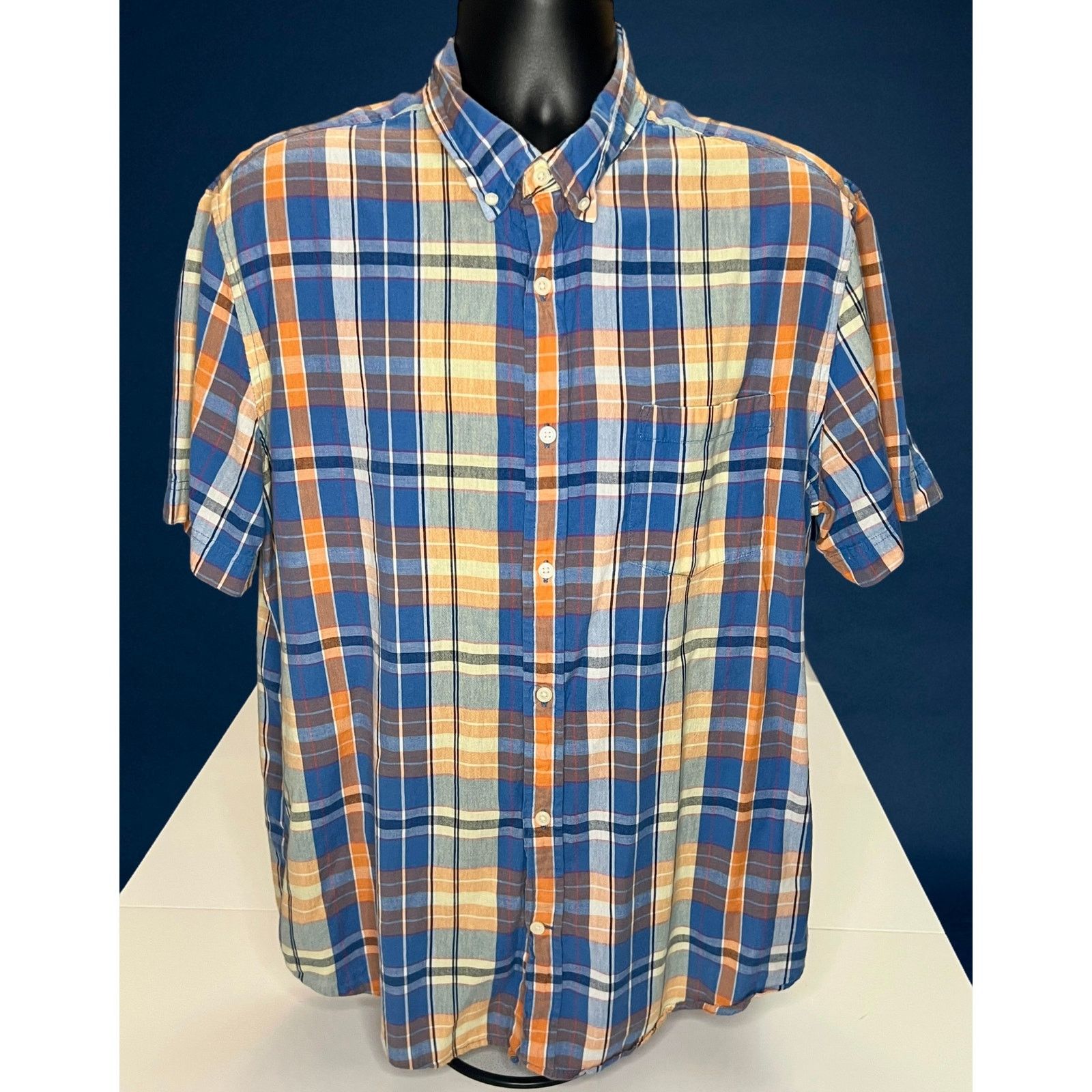 St. Johns Bay St. John’s Bay Men LG Plaid Shirt Classic Fit Short Sleeve Size US L / EU 52-54 / 3 - 1 Thumbnail