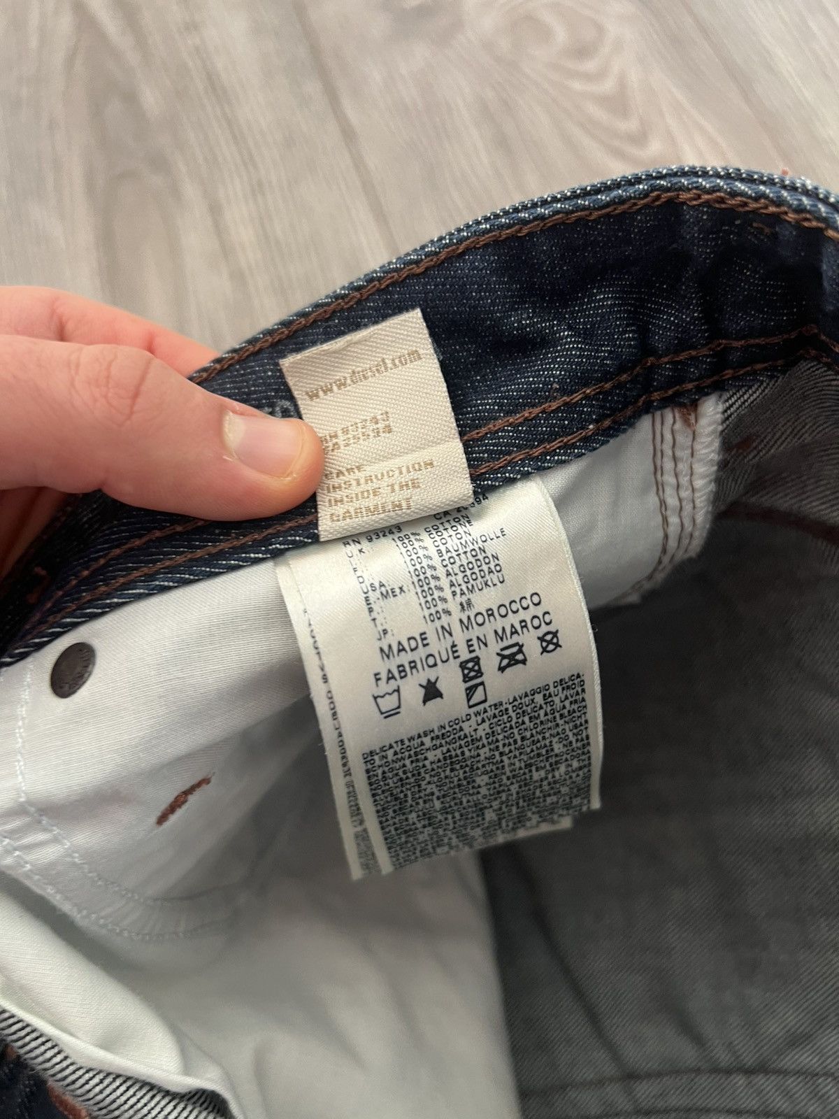 Diesel Diesel Avant Garde Krooley Regular Slim-Carrot Selvage Jeans Size US 33 - 16 Thumbnail