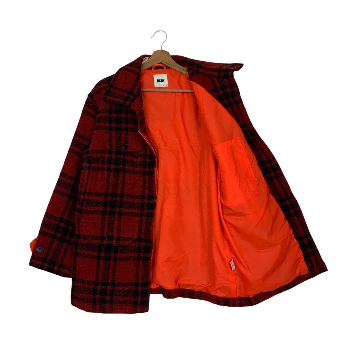 DKNY Vintage 90's DKNY CLASSIC Checked Flannel Jacket #2736-C123 Size US S / EU 44-46 / 1 - 9 Thumbnail