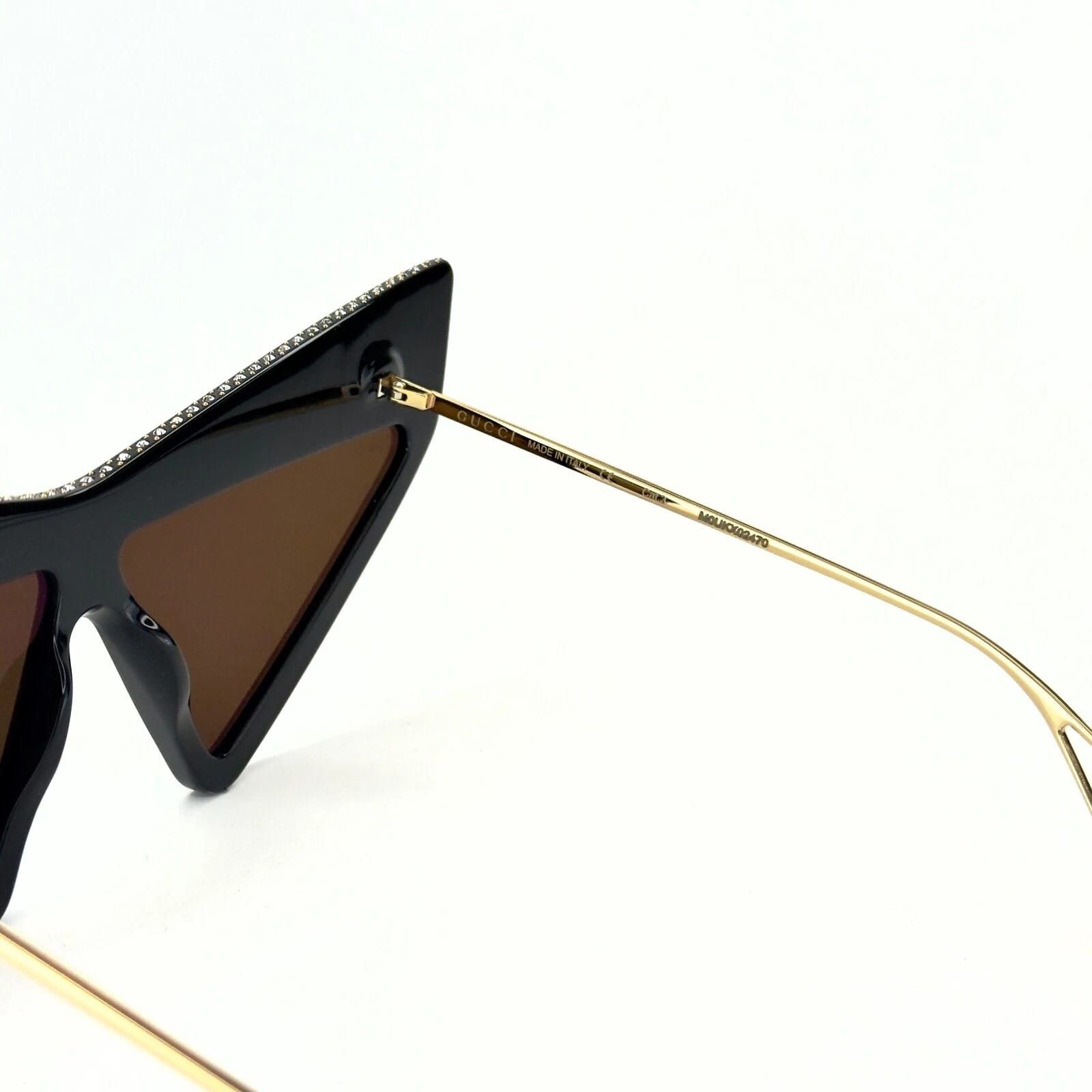 Gucci GUCCI GG0430S Hollywood Forever 0430 Black Sunglasses 002 Size ONE SIZE - 3 Thumbnail